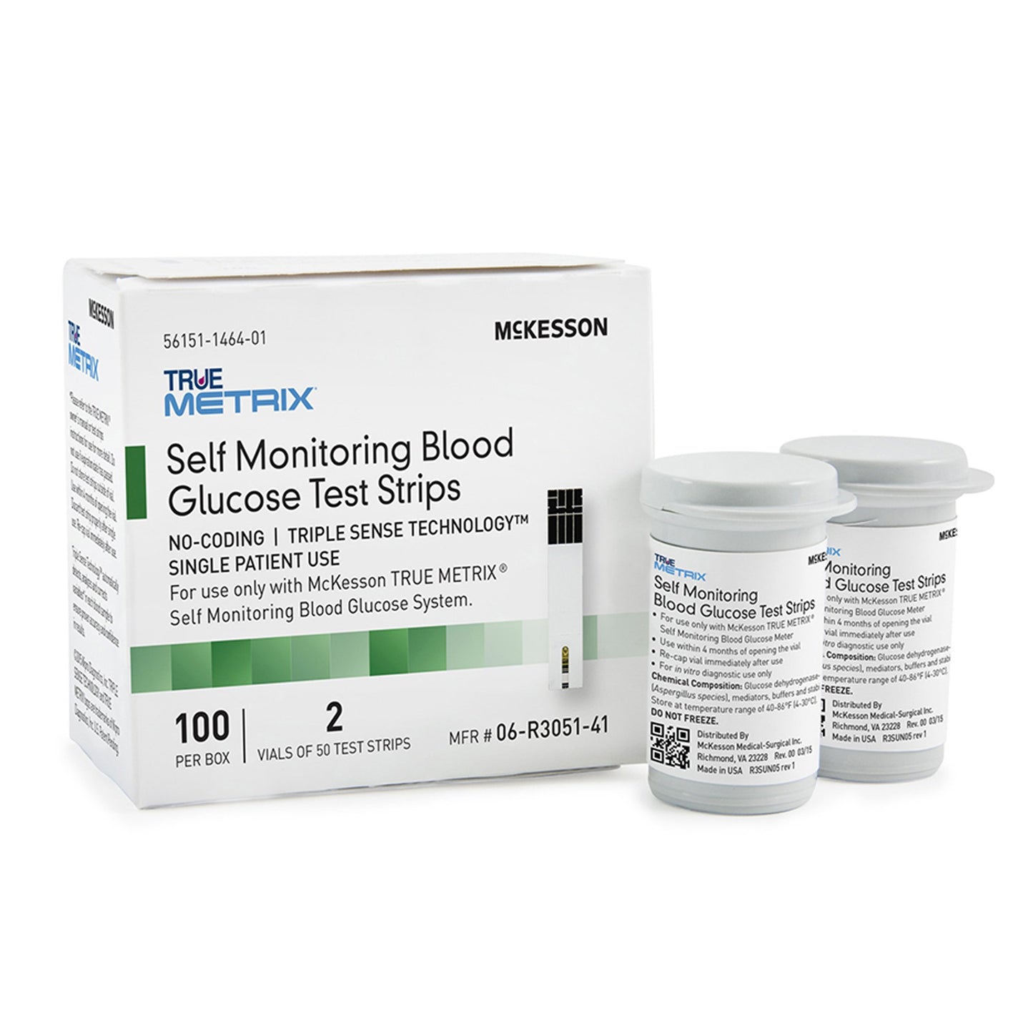 McKesson TRUE METRIX® Blood Glucose Test Strips 100 Strips per Pack (960299_CS)