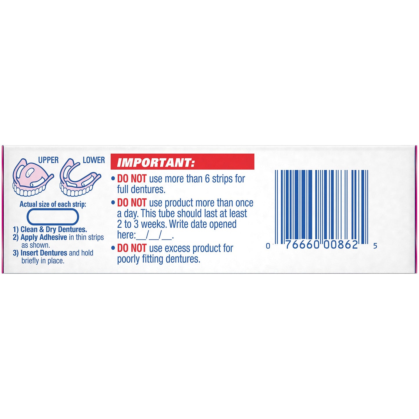 Fixodent® Original Denture Adhesive Cream 0.75 oz. (824216_CS)