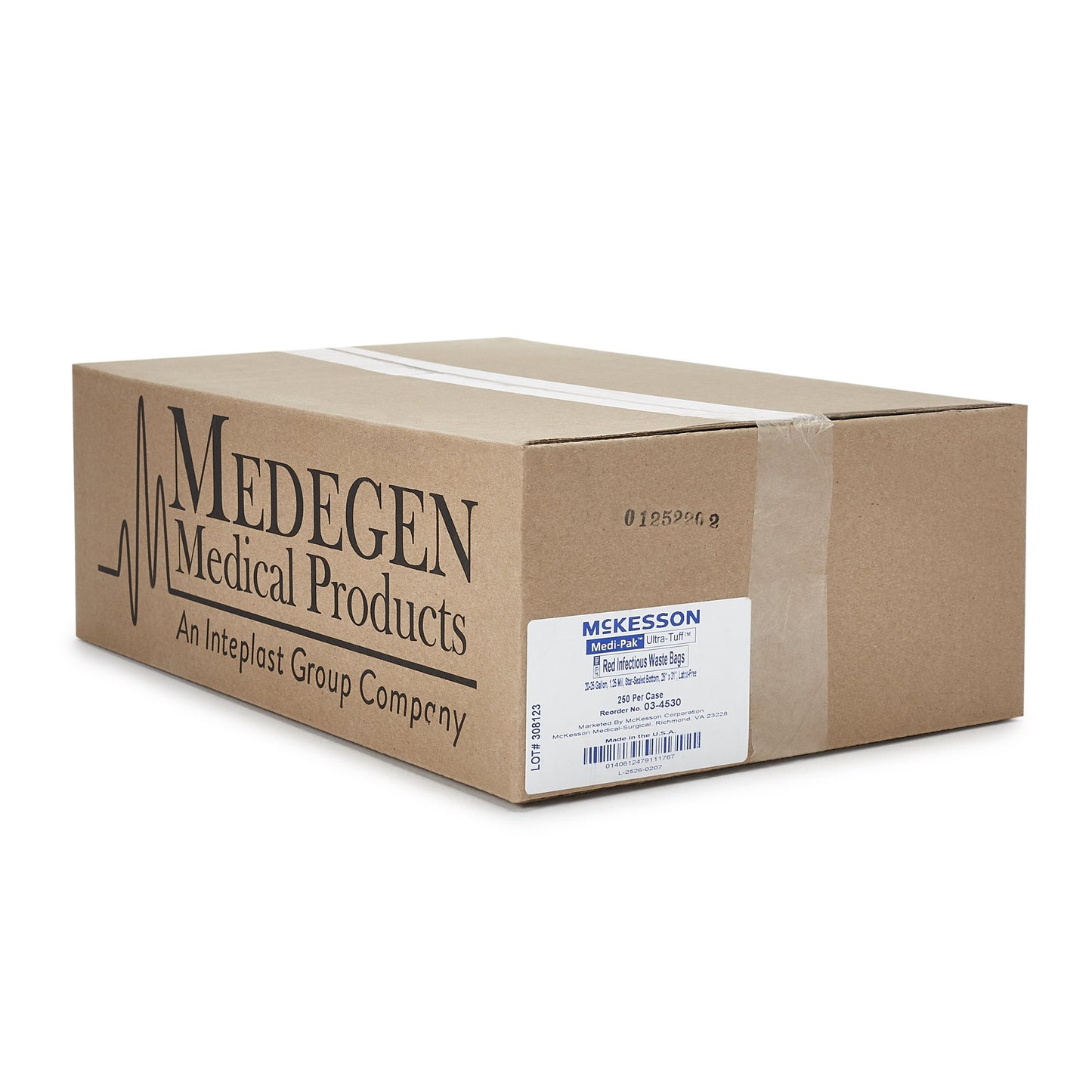 McKesson Biohazard Waste Bag Biohazard Symbol / Infectious Waste 20 to 25 gal. Red 28 X 31 Inch (230472_CS)