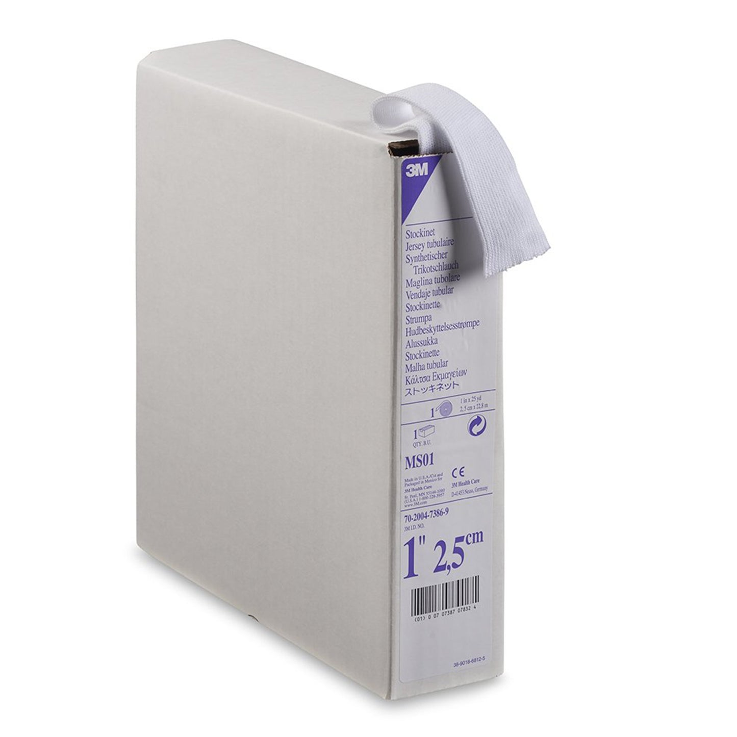 3M™ Synthetic Stockinette Tubular / Undercast 1 Inch X 25 Yard Polyester NonSterile (131513_RL)