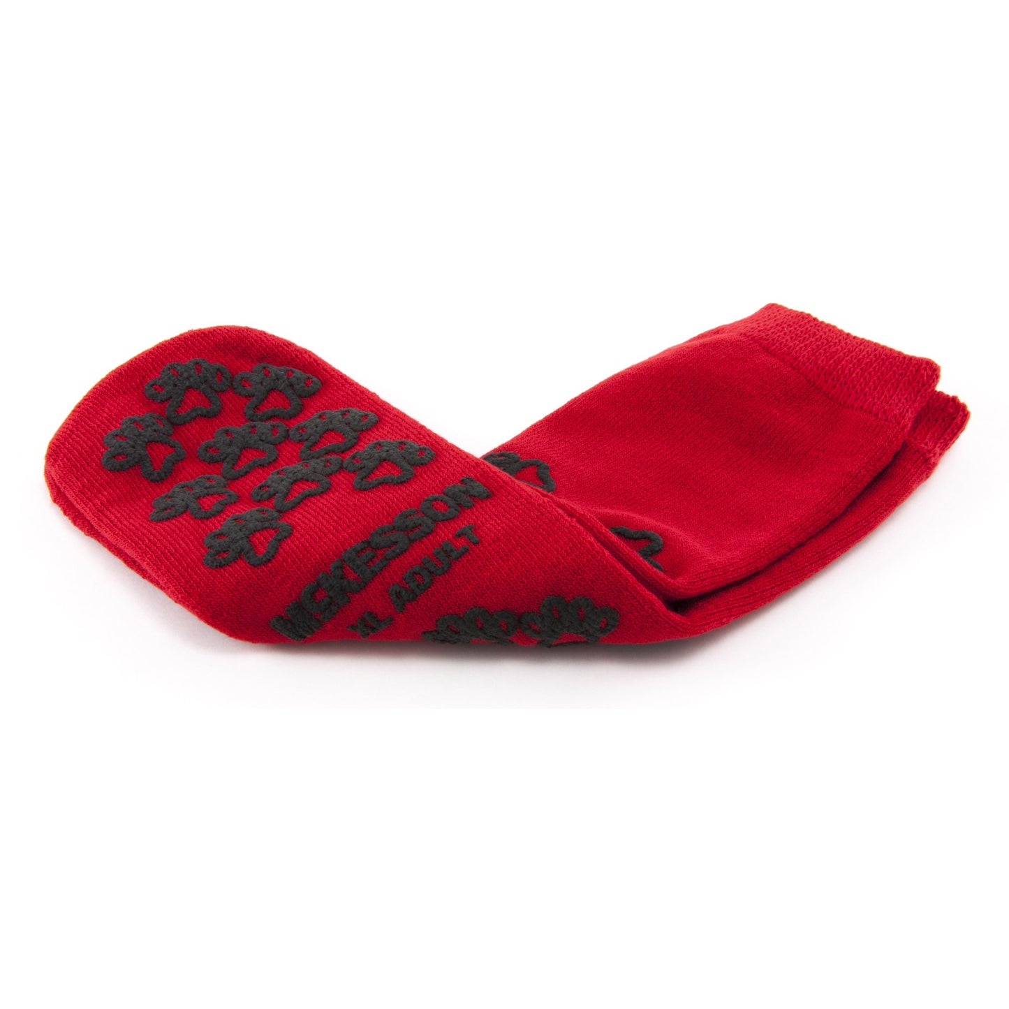 McKesson Terries™ Slipper Socks Unisex Adult X-Large Double Tread Single Patient Use Red (553042_CS)