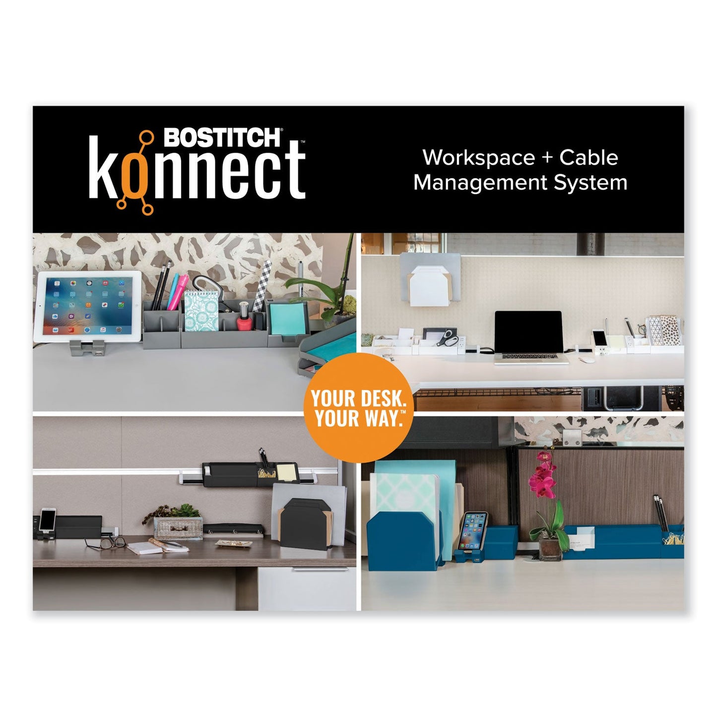 bostitch-r-konnect-desk-organizer-and-cable-management-nine-piece-kit-plastic-gray-bosktckit2gray_7