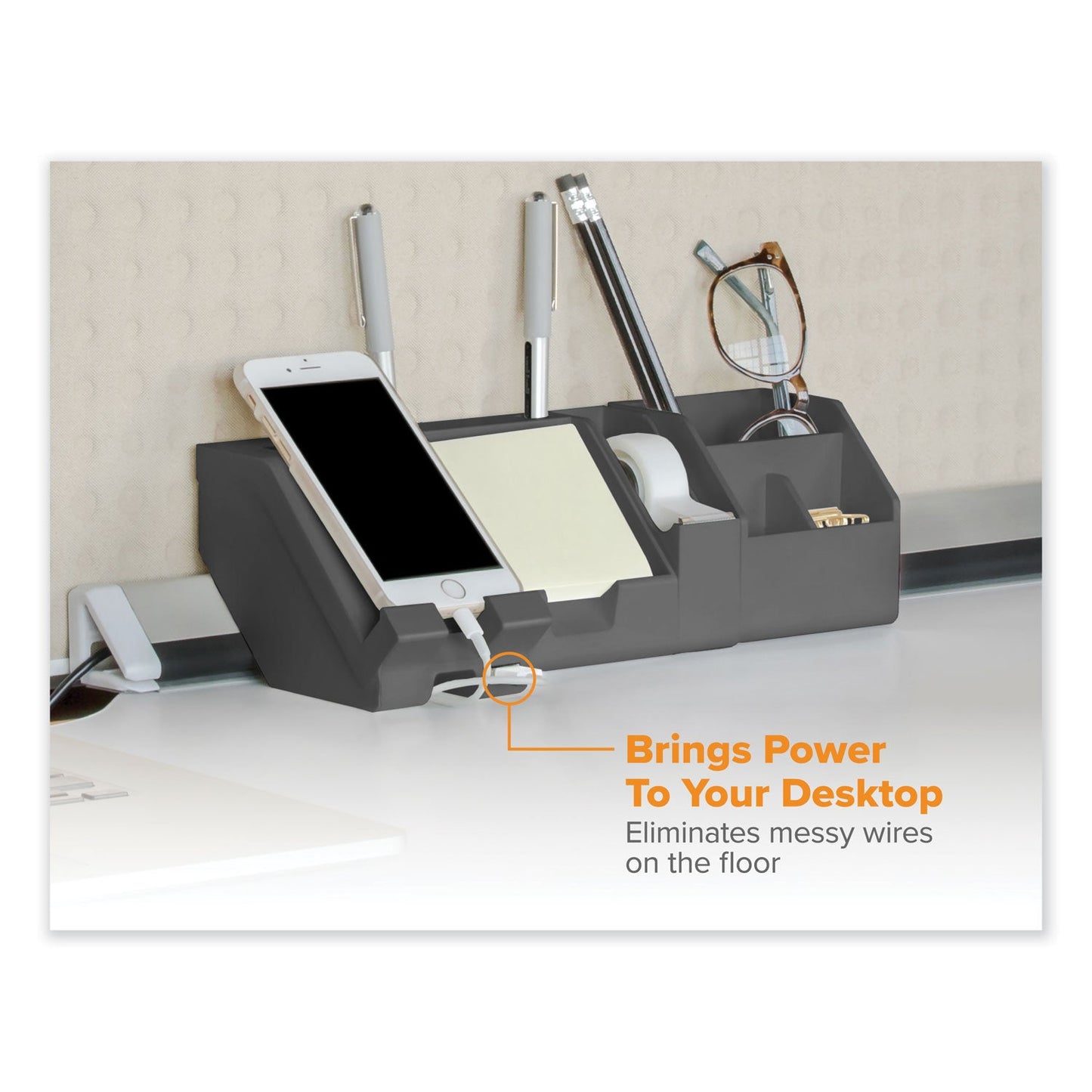 bostitch-r-konnect-desk-organizer-and-cable-management-12-piece-kit-plastic-gray-bosktckit3gray_6