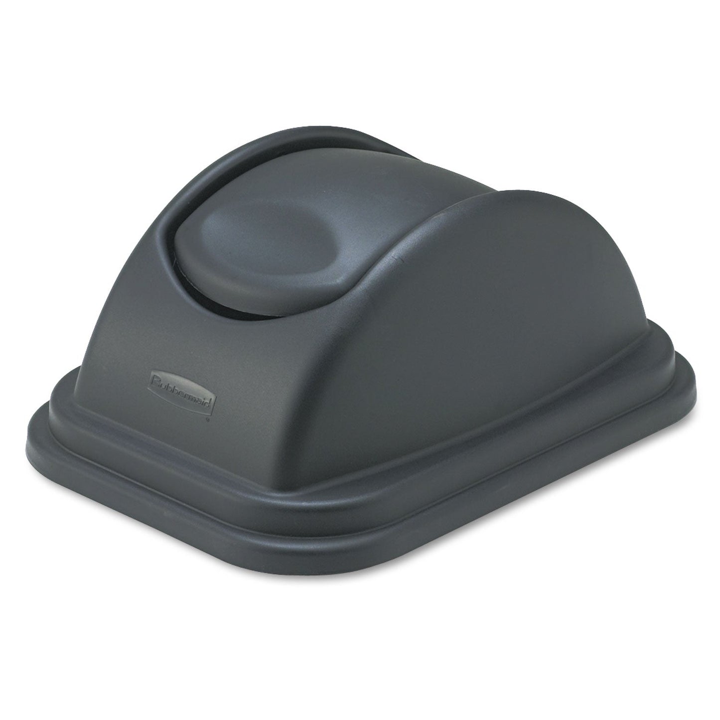 Rubbermaid Rectangular Free-Swinging Plastic Lids, Black (3067BK)