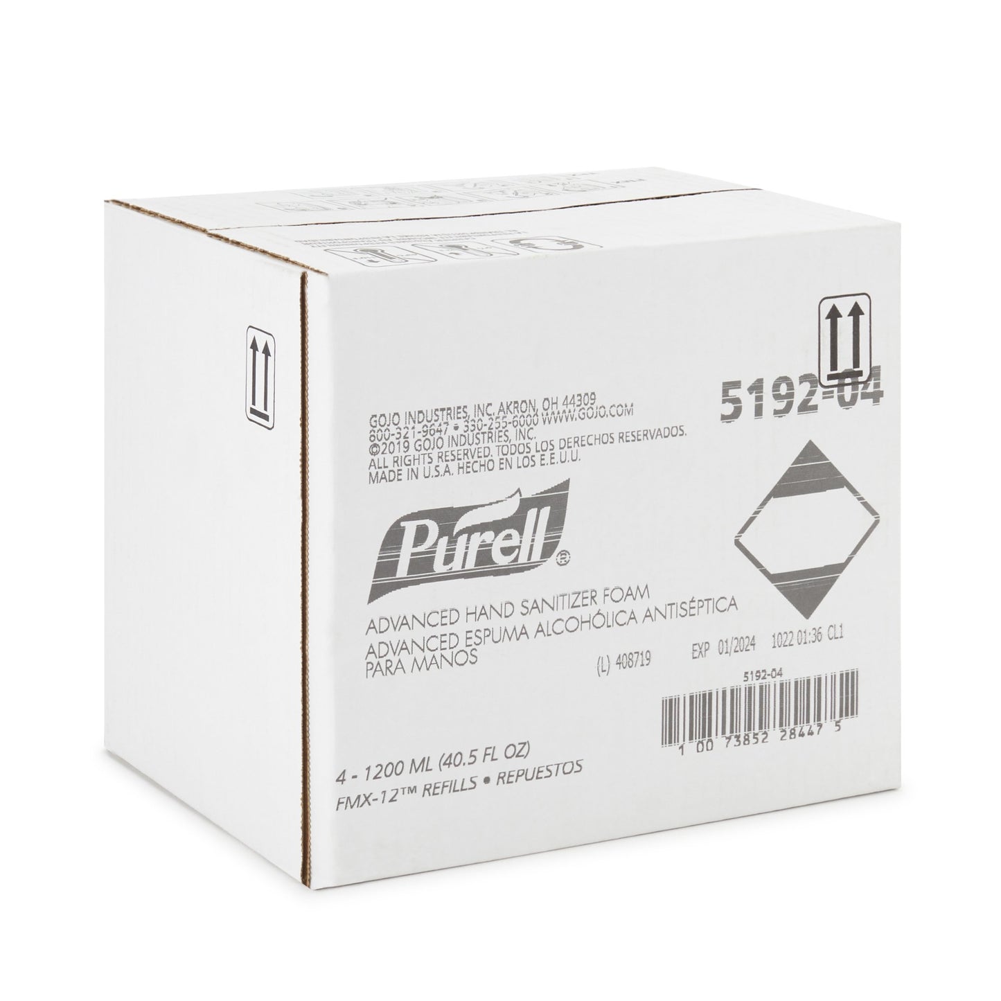 Purell® Advanced Hand Sanitizer 1,200 mL Ethyl Alcohol Foaming Dispenser Refill Bottle (1165682_CS)