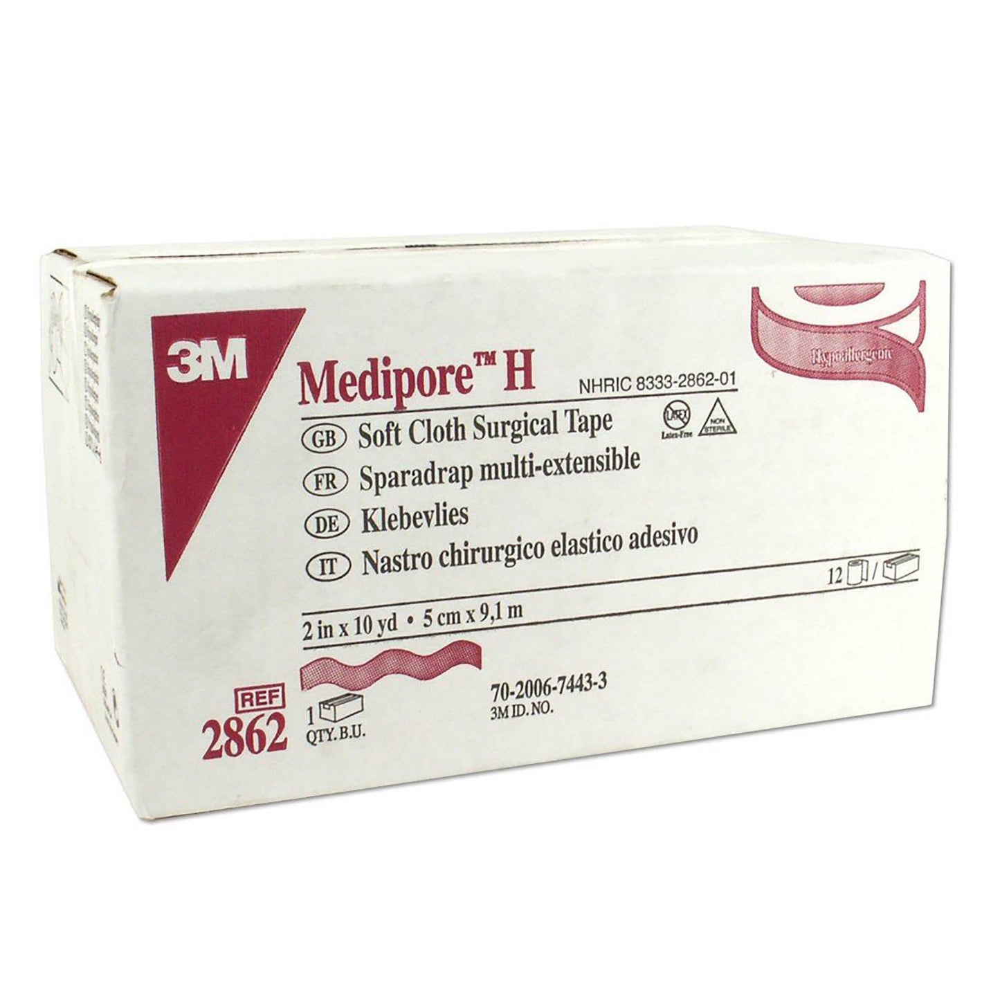 3M™ Medipore™ H Perforated Medical Tape White 2 Inch X 10 Yard Soft Cloth NonSterile (324081_CS)