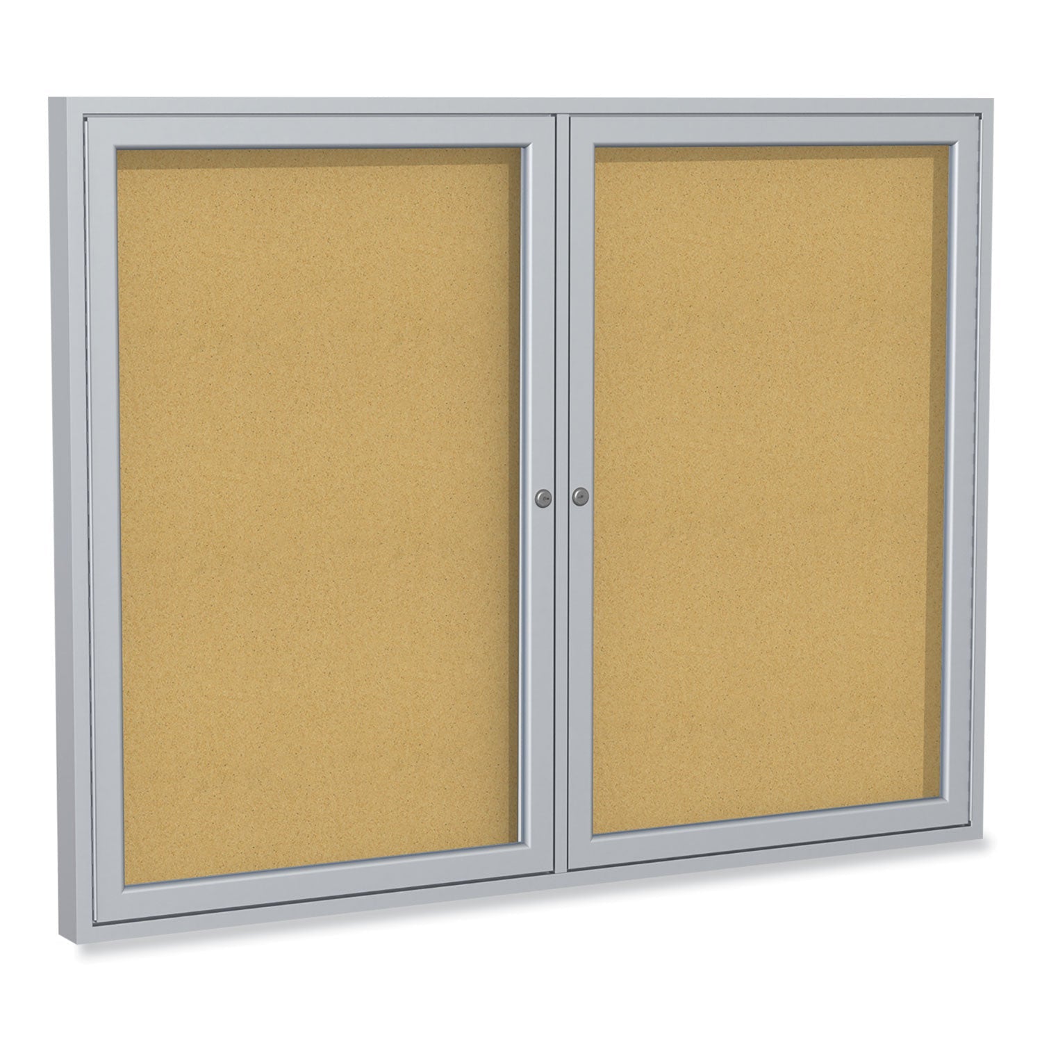 ghent-mfg-2-door-enclosed-natural-cork-bulletin-board-with-satin-aluminum-frame-num-ghepa23648k_1