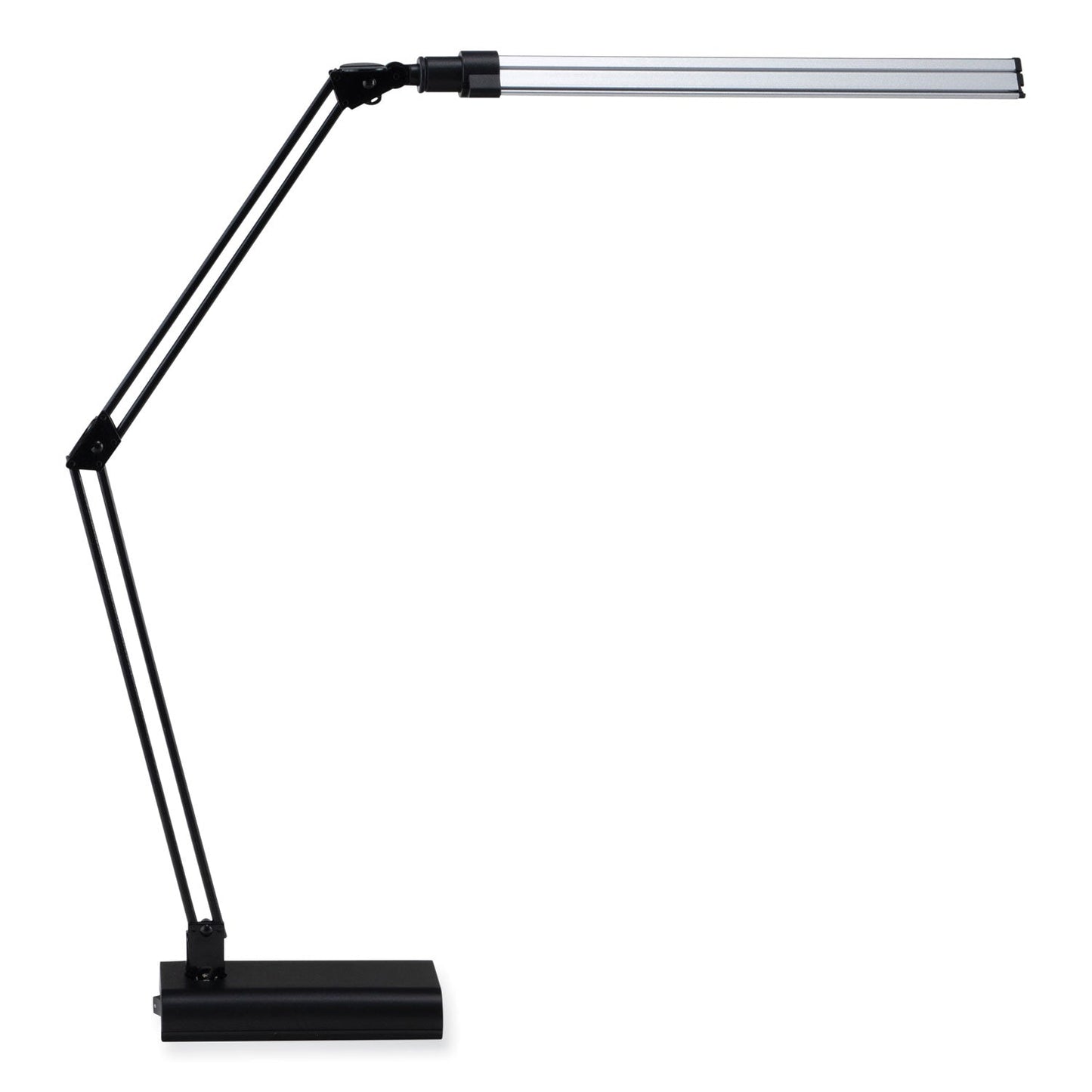 Victory Light LED Ultra Slim Lamp with Swing Arm, 21.5" High, Black/Silver (VLU8VSL188NC)