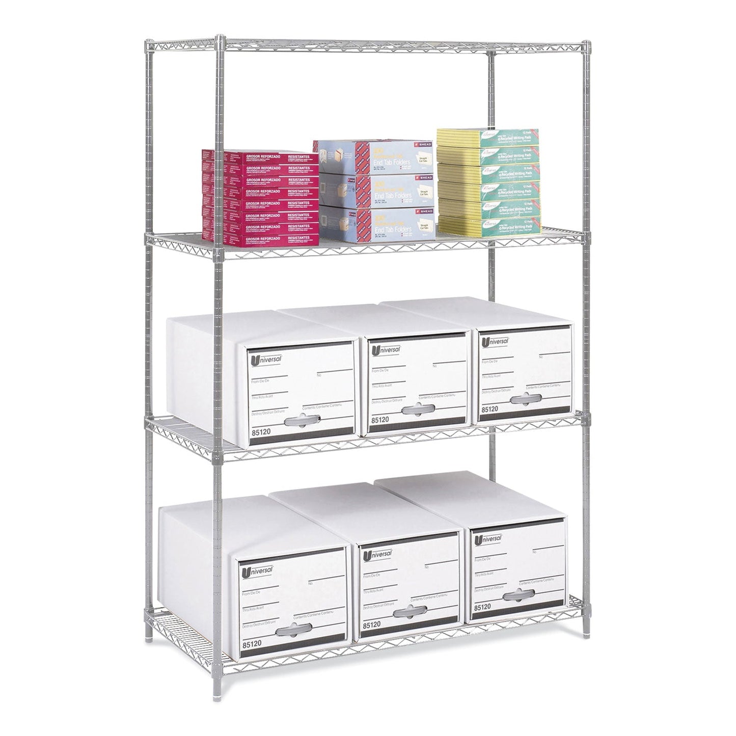 industrial-wire-shelving-four-shelf-48w-x-24d-x-72h-metallic-gray-ships-in-1-3-business-days-saf5294gr_2
