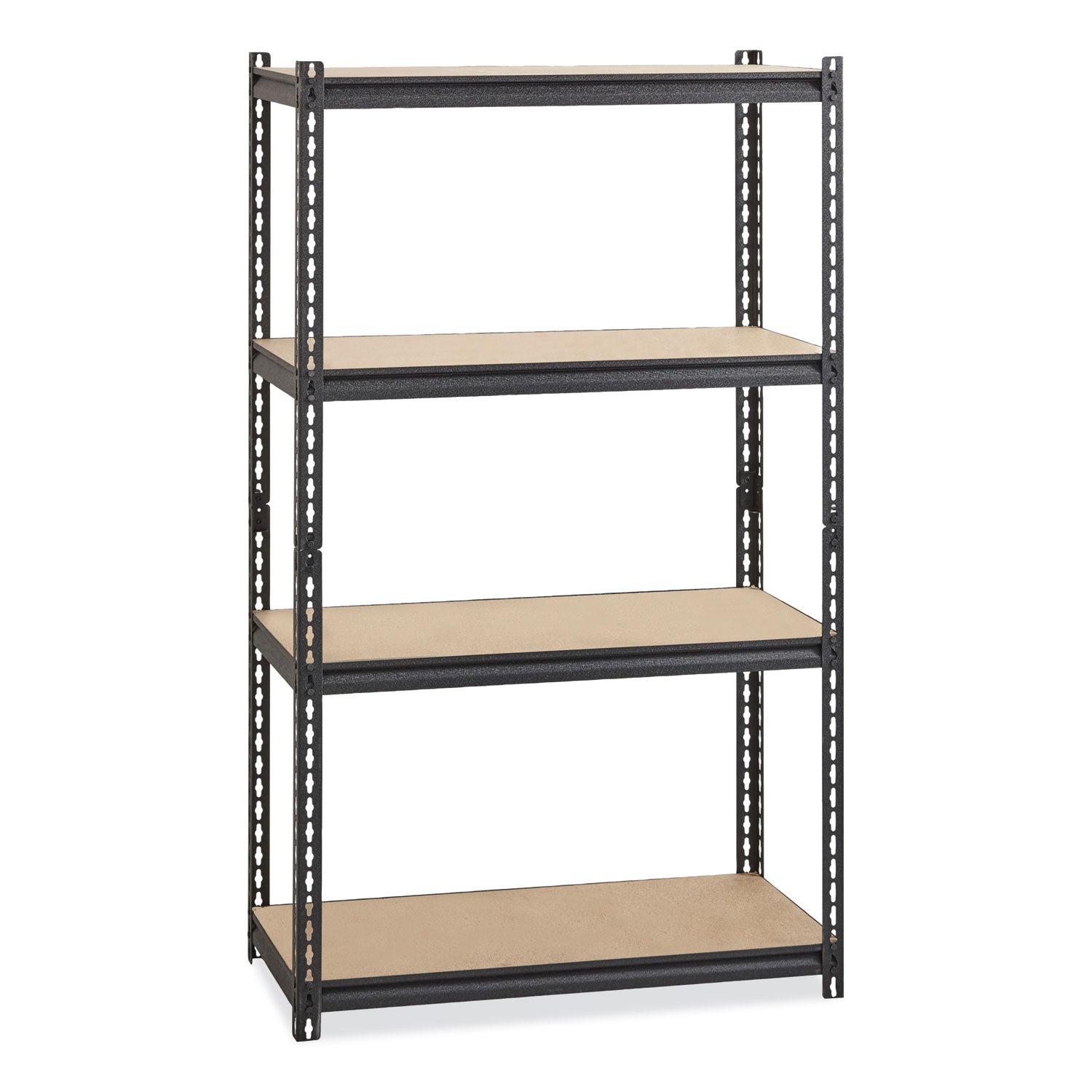 hirsh-industries-r-iron-horse-2300-rivet-shelving-four-shelf-36w-x-18d-x-60h-black-ships-in-4-6-business-days-hid20991_1