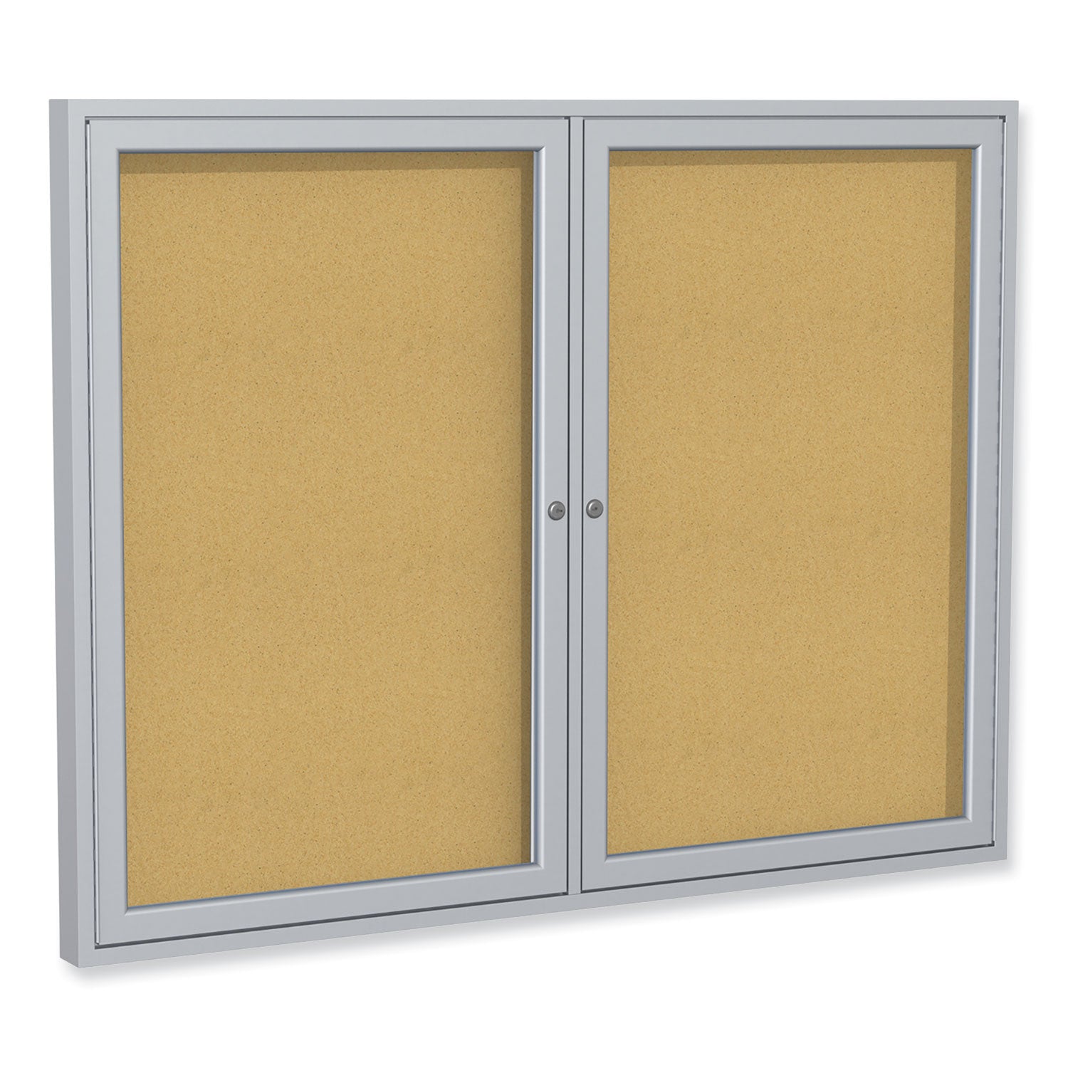 ghent-mfg-2-door-enclosed-natural-cork-bulletin-board-with-satin-aluminum-frame-num-ghepa23660k_1
