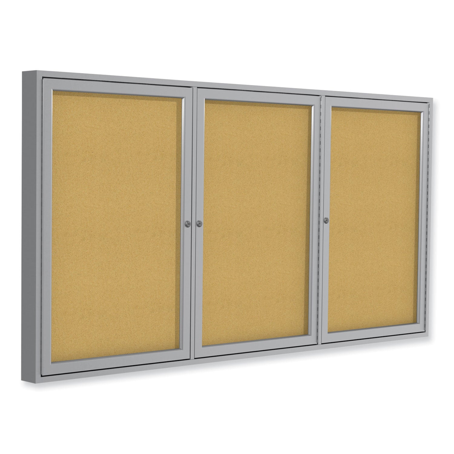 ghent-mfg-3-door-enclosed-natural-cork-bulletin-board-with-satin-aluminum-frame-num-ghepa34896k_1