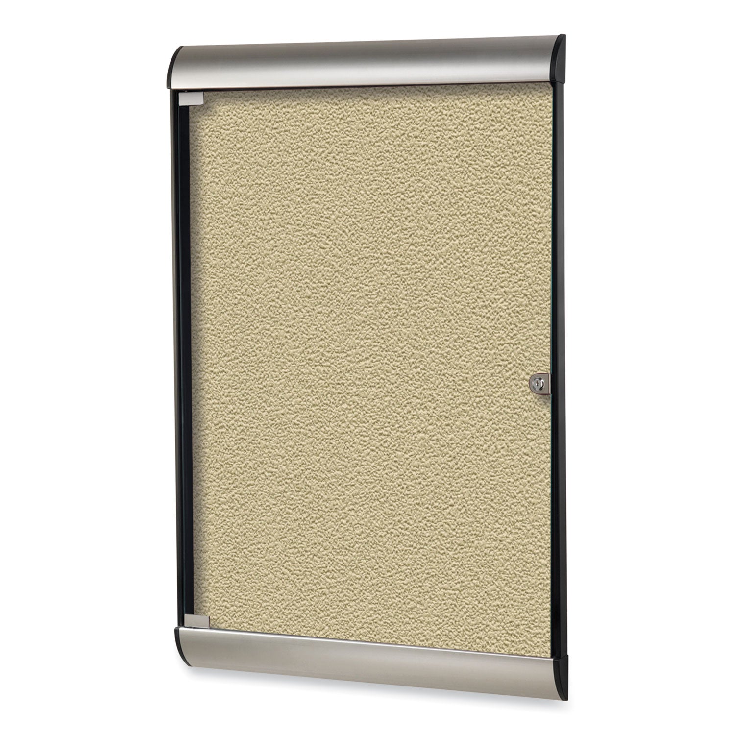 ghent-mfg-silhouette-1-door-enclosed-caramel-vinyl-bulletin-board-with-satin-black-frame-num-ghesilh20410_1