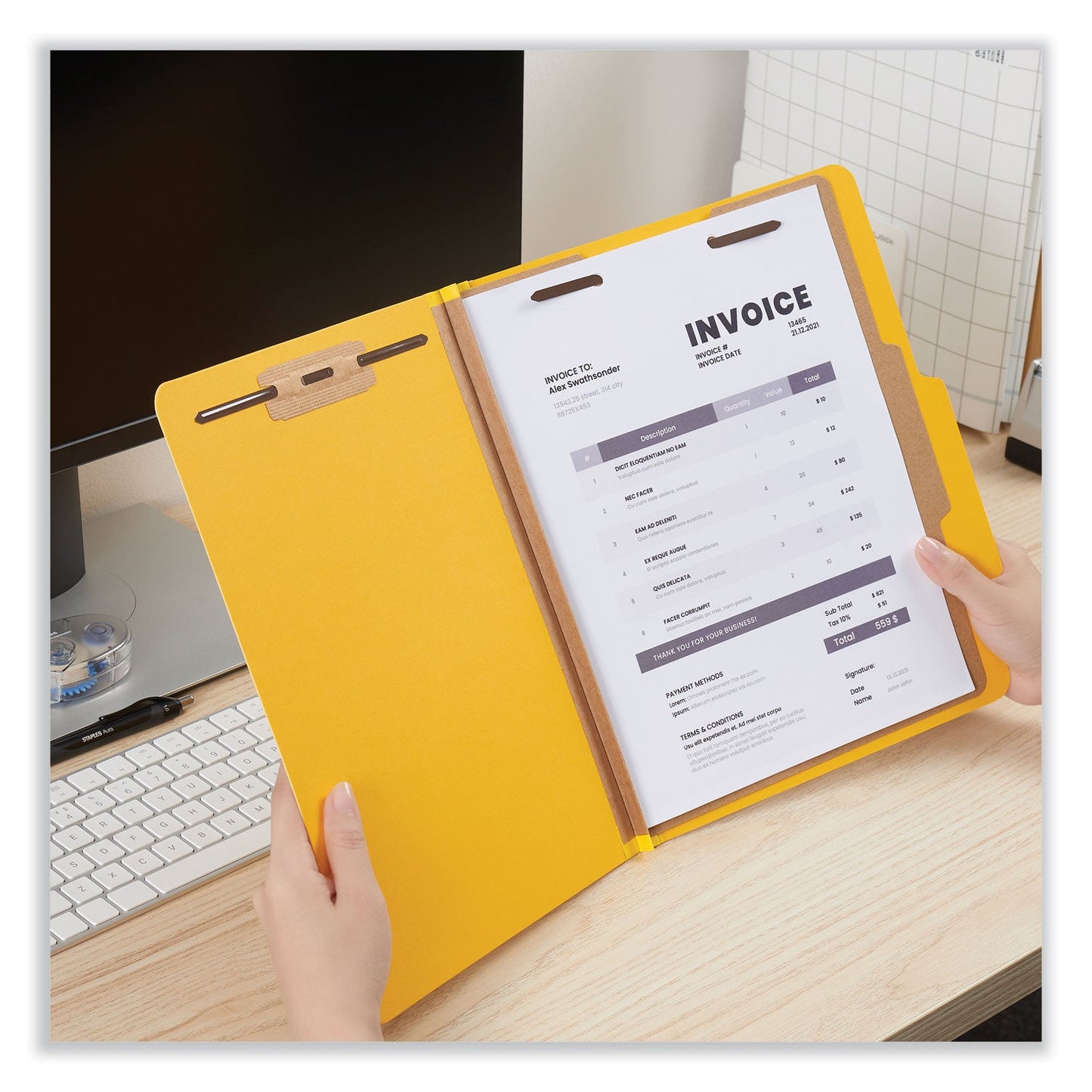 universal-bright-colored-pressboard-classification-folders-num-unv10204_4