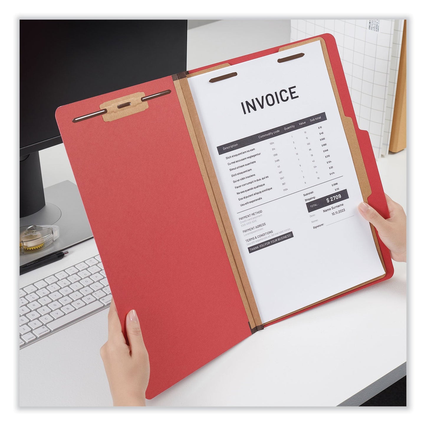 universal-bright-colored-pressboard-classification-folders-num-unv10213_3
