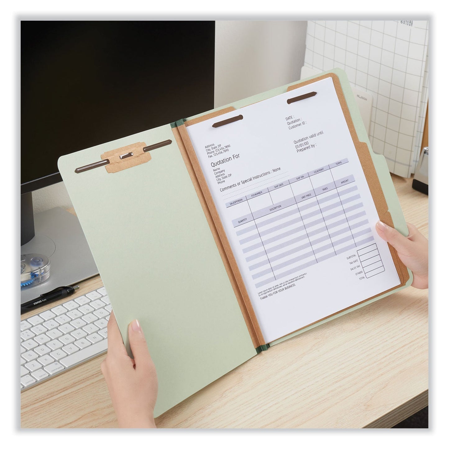 universal-r-six-section-pressboard-classification-folders-2-expansion-2-dividers-6-fasteners-letter-size-green-10-box-unv10271_6