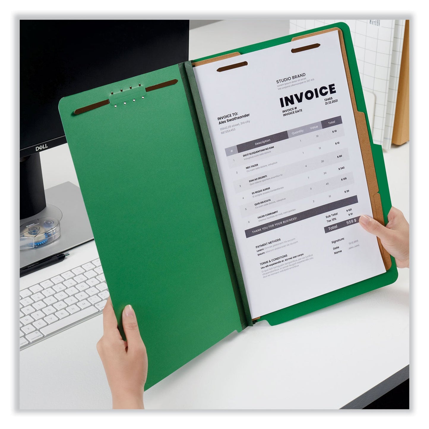 universal-bright-colored-pressboard-classification-folders-num-unv10312_4