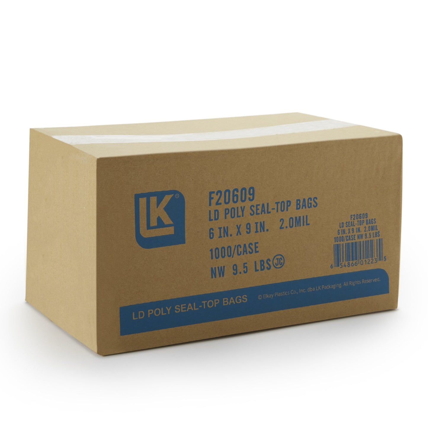 LK® Clear Line Reclosable Bag 6 X 9 Inch LDPE Clear Zipper Closure (1163770_PK)