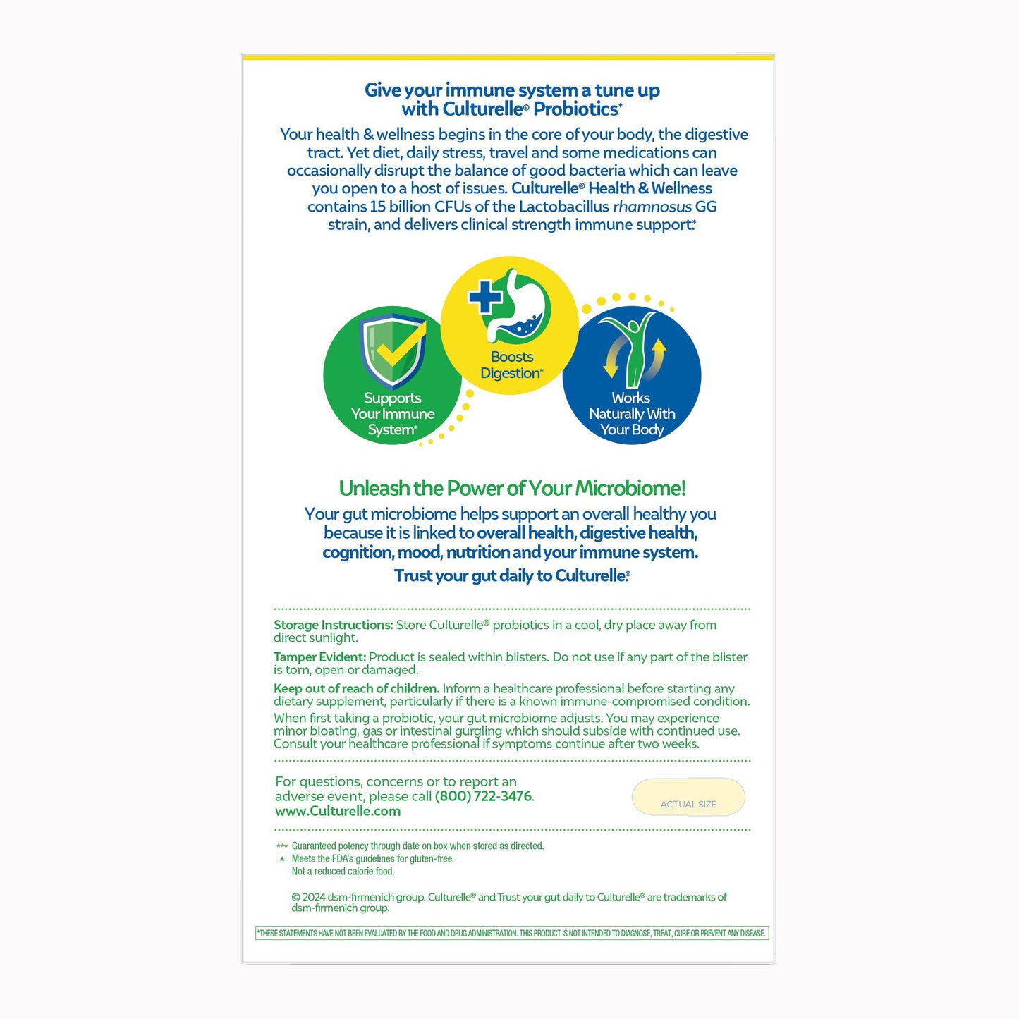 Culturelle® Probiotic Dietary Supplement 30 per Box Capsule (1268943_BX)