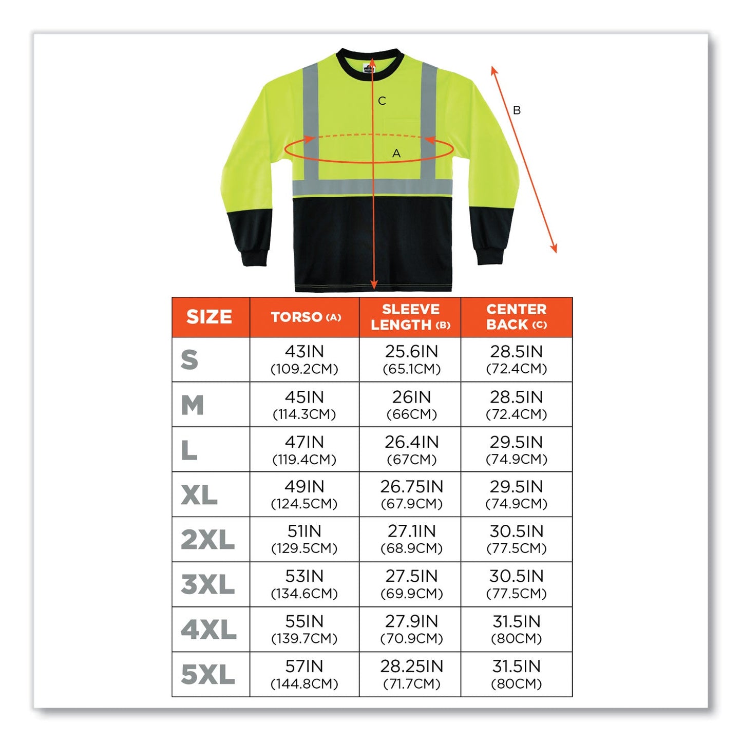 ergodyne-glowear-8291bk-type-r-class-2-black-front-long-sleeve-t-shirt-num-ego22708_4