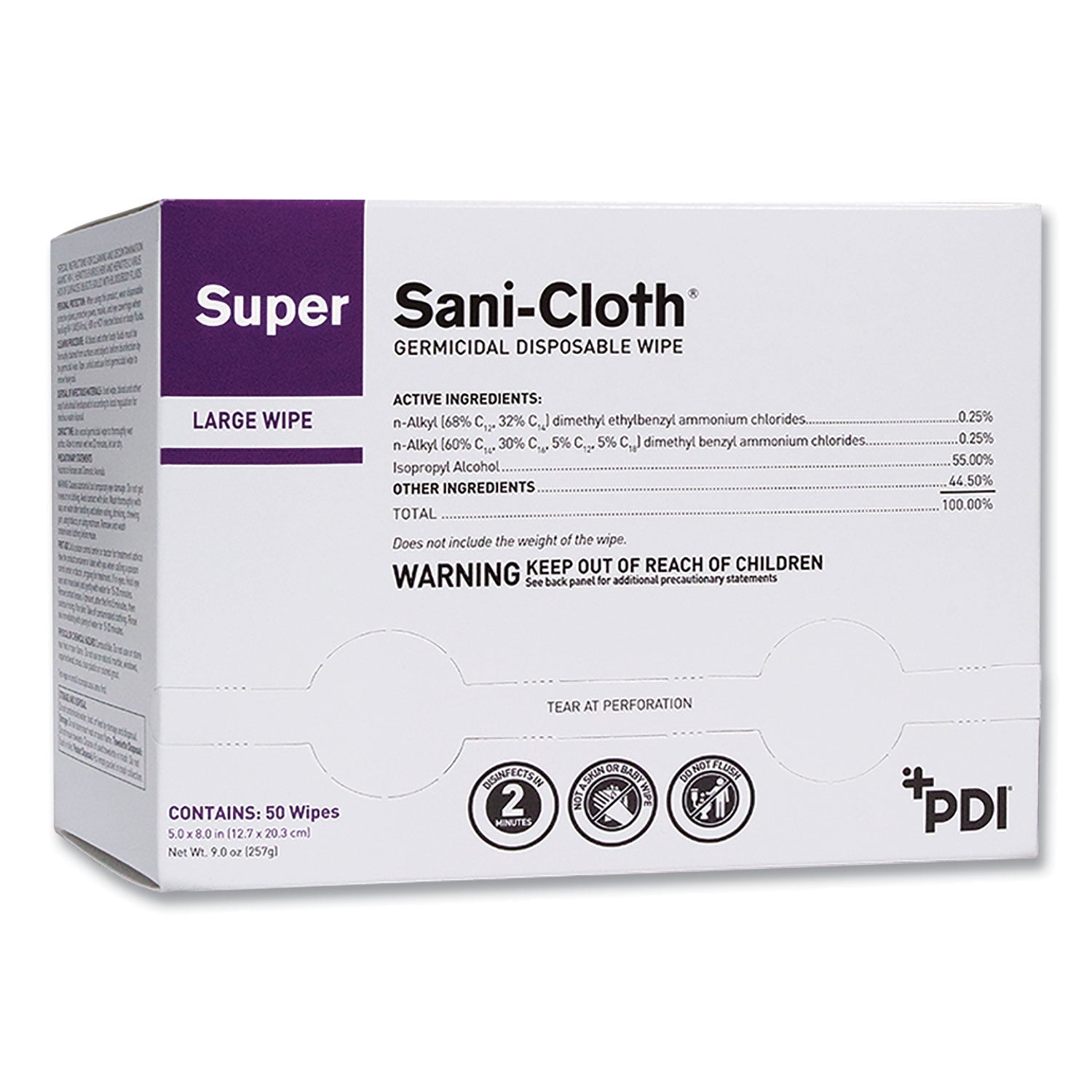 super-sani-cloth-individually-wrapped-germicidal-disposable-wipes-large-1-ply-5-x-8-unscented-white-50-pack-pdih04082_1