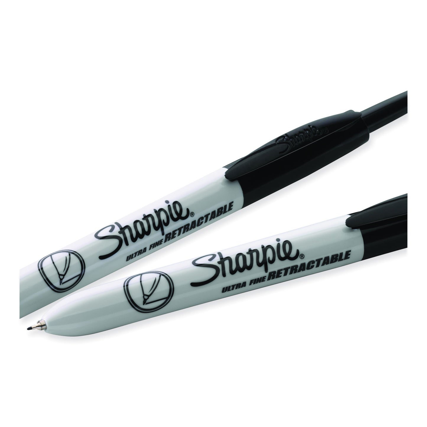 Sharpie® Retractable Permanent Marker, Extra-Fine Needle Tip, Black, 3/Pack (SAN1735793)