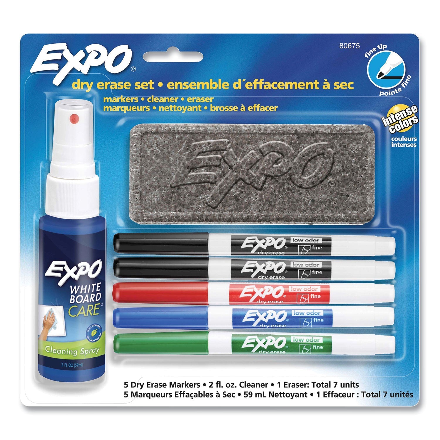 expo®-dry-erase-marker-eraser-and-cleaner-kit-fine-bullet-tip-assorted-colors-5-set-san80675a_1