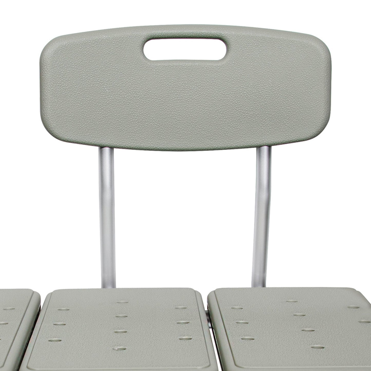 McKesson Knocked Down Bath Transfer Bench Removable Arm Rail 17-1/2 to 22-1/2 Inch Seat Height 400 lbs. Weight Capacity (1128904_EA)
