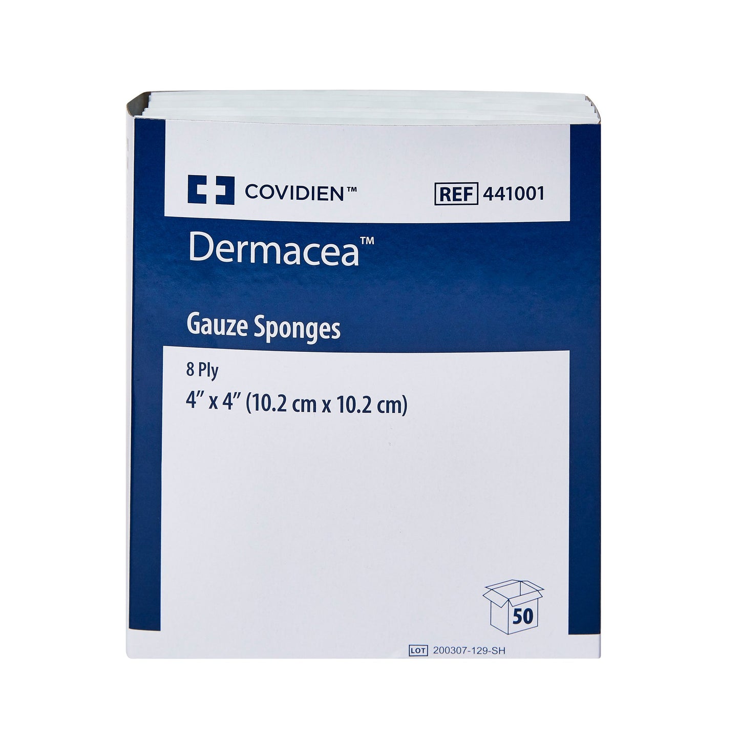 Dermacea™ Gauze Sponge 4 X 4 Inch 8-Ply Sterile 2 per Pack (742150_PK)