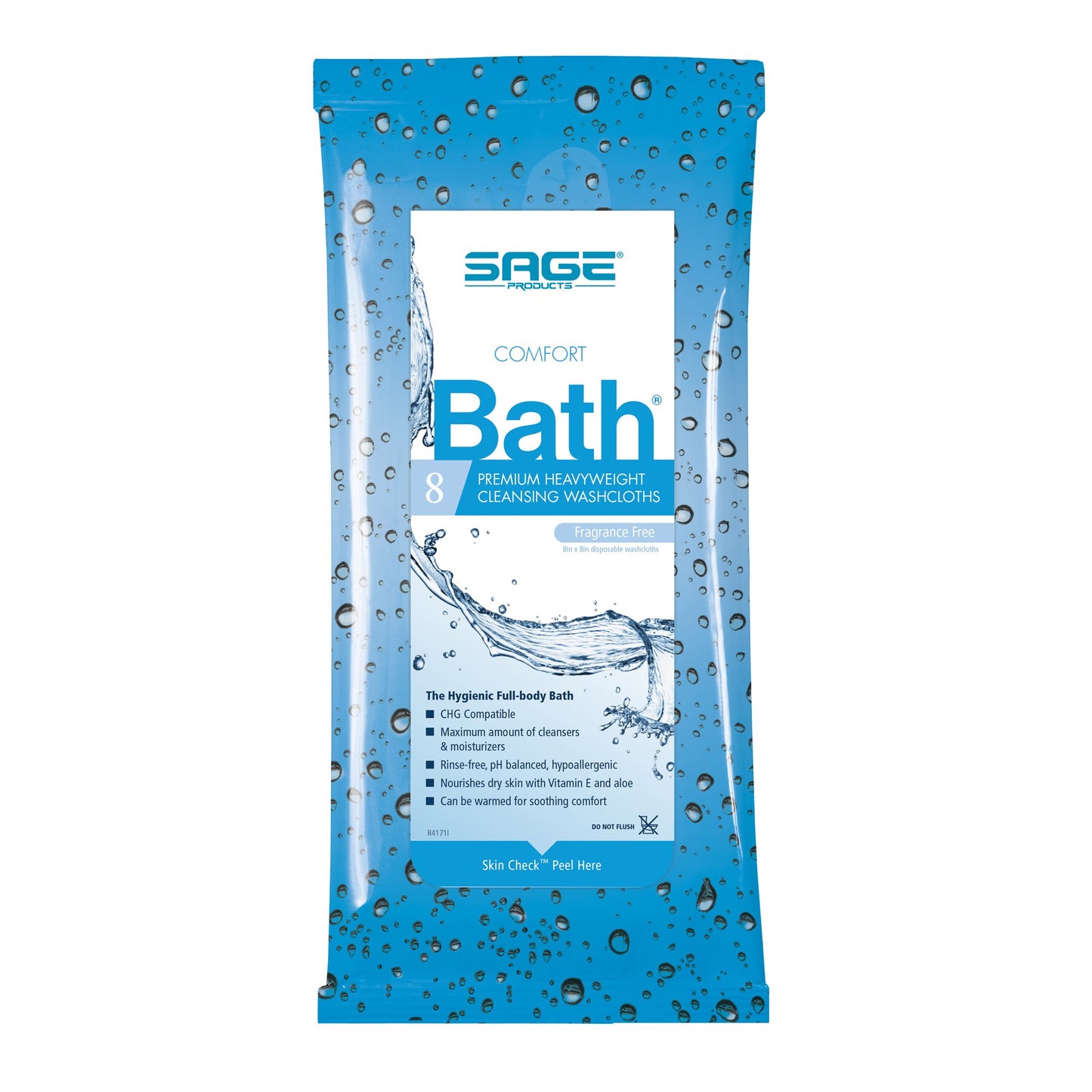 Comfort Bath® Rinse-Free Bath Wipe Soft Pack Unscented 8 Count (368225_PK)