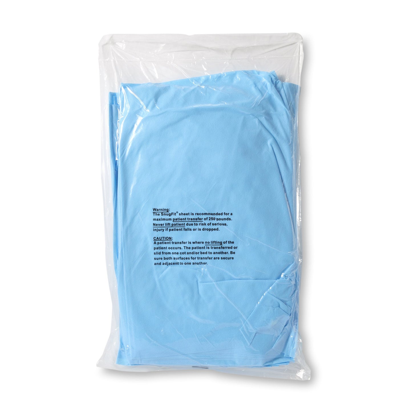 Snug-Fit® Stretcher Sheet Fitted 40 X 89 Inch Blue Nonwoven Disposable (483444_CS)
