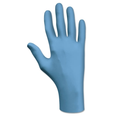 Showa 7500 Series Nitrile Disposable Gloves, Rolled Cuff, Medium, Blue (845-7500PFM)