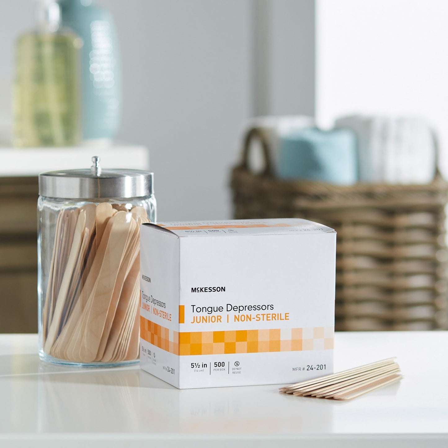 McKesson Tongue Depressor 5-1/2 Inch Length Wood Junior (508717_CS)