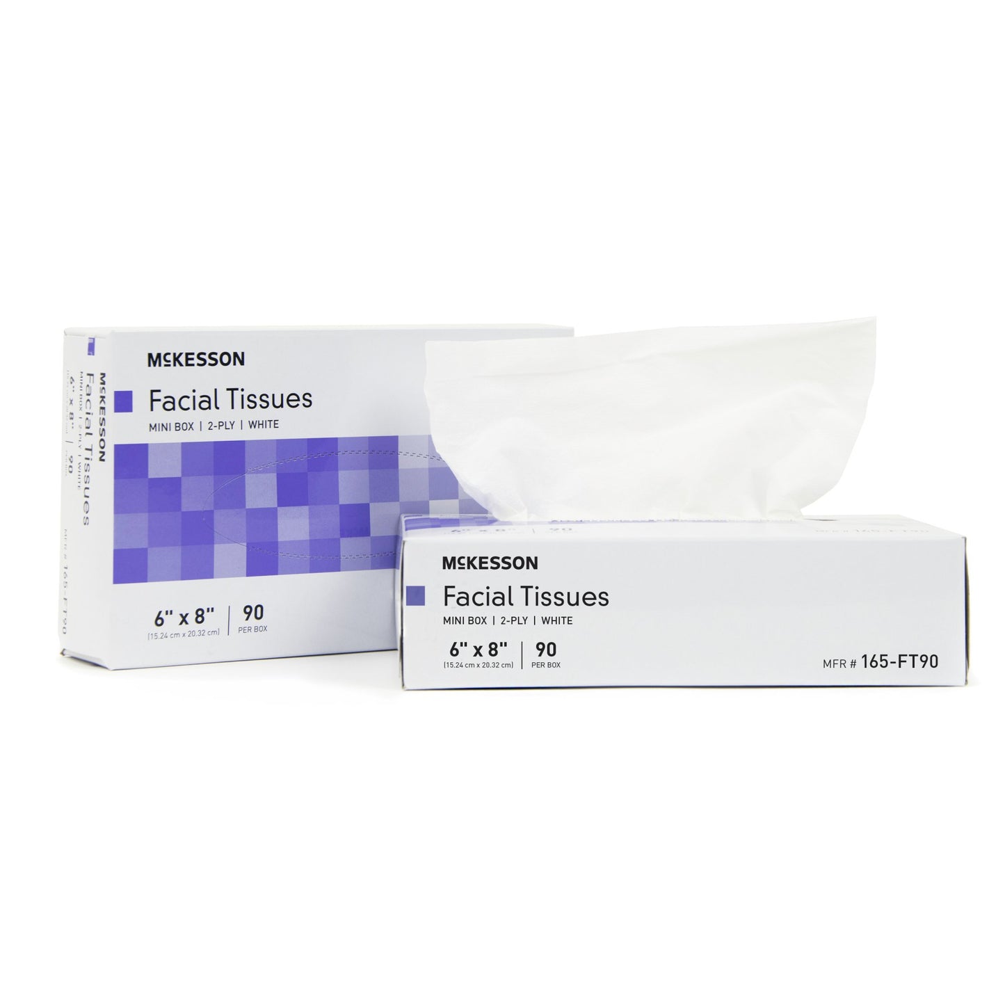 McKesson Facial Tissue White 6 X 8 Inch 90 Count (1040598_BX)
