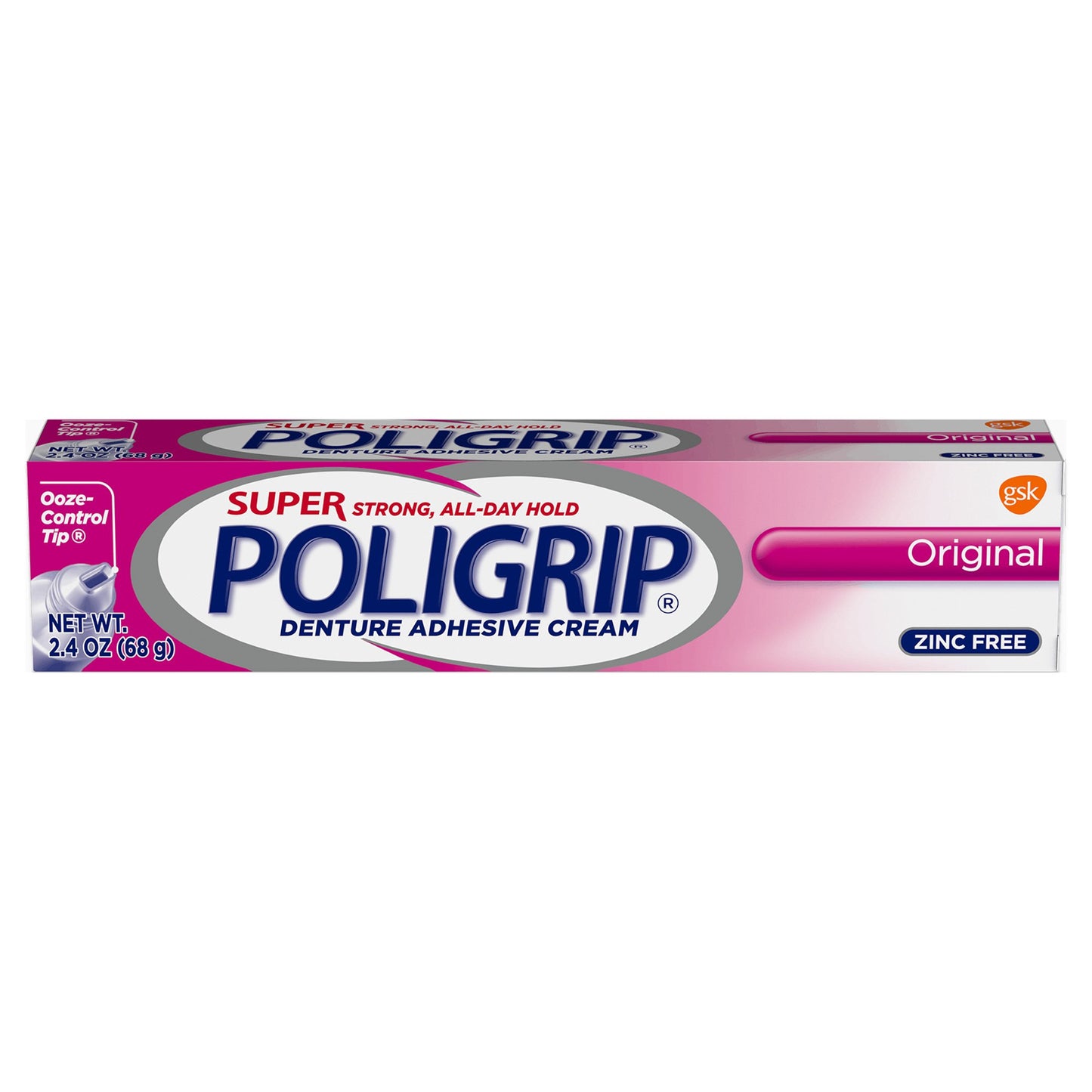 Super Poligrip® Original Denture Adhesive Cream 2.4 oz. (341486_EA)
