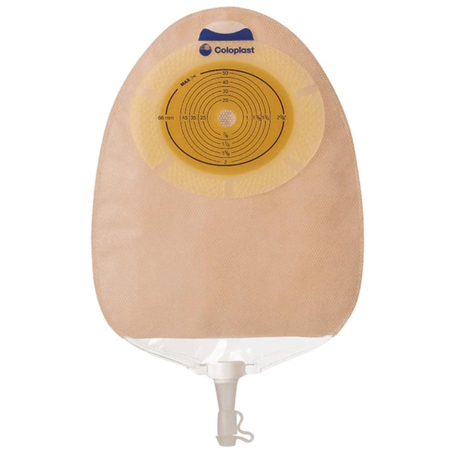 SenSura® Urostomy Pouch One-Piece System 10-3/8 Inch Length, Maxi Flat, Pre-Cut 1 Inch Stoma Drainable (847880_BX)