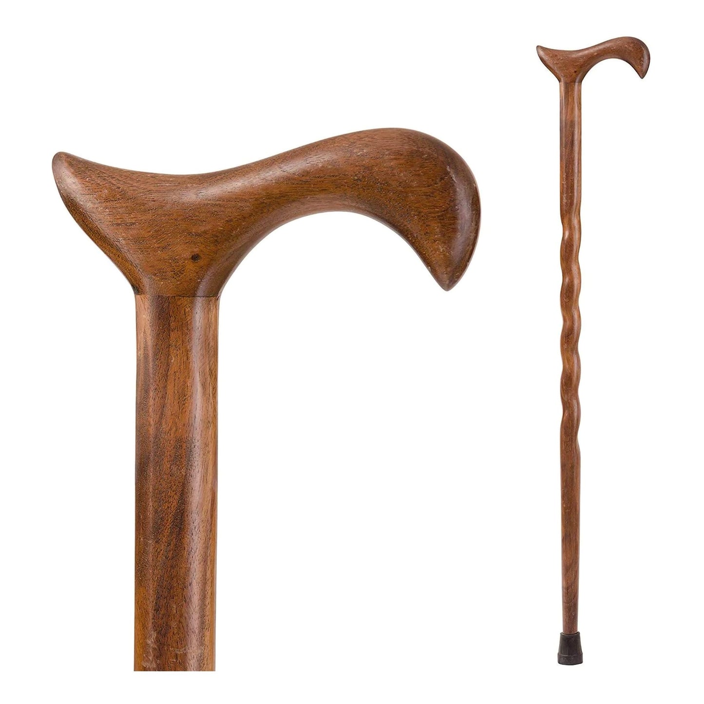 Brazos™ Twisted T-Handle Cane Wood 34 Inch Height Wood Grain (1229007_EA)