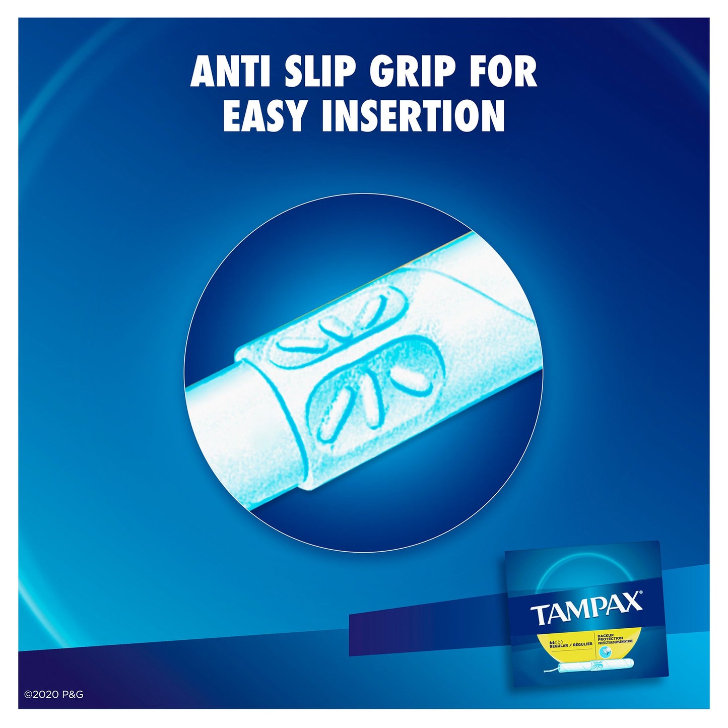 Tampax® Tampon Regular Absorbency Cardboard Applicator Individually Wrapped (783577_BX)