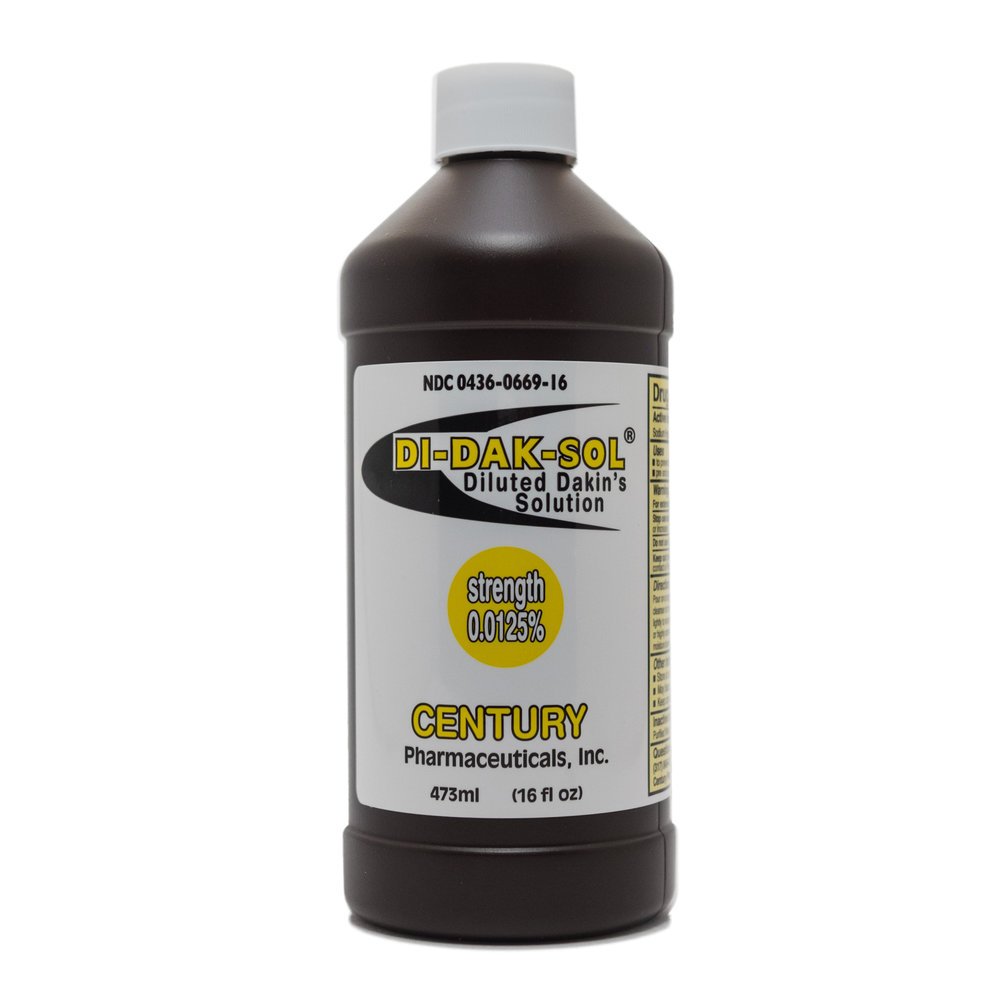 Di-Dak-Sol® Diluted Dakin's Solution Wound Cleanser 16 oz. Twist Cap Bottle NonSterile Antimicrobial (1117691_EA)