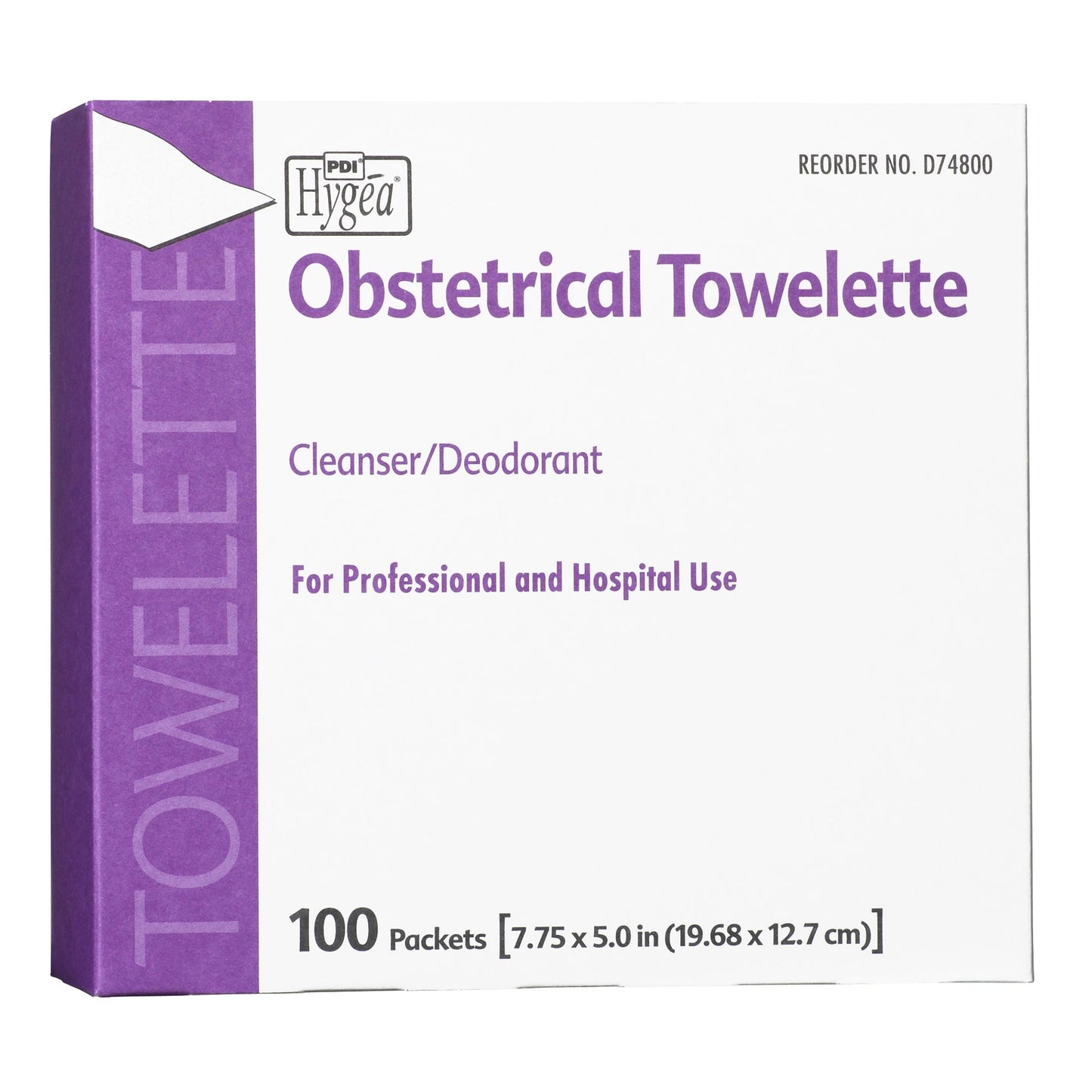 Hygea® Obstetrical Cleansing Towelette Individual Packet Scented 100 Count (544410_BX)