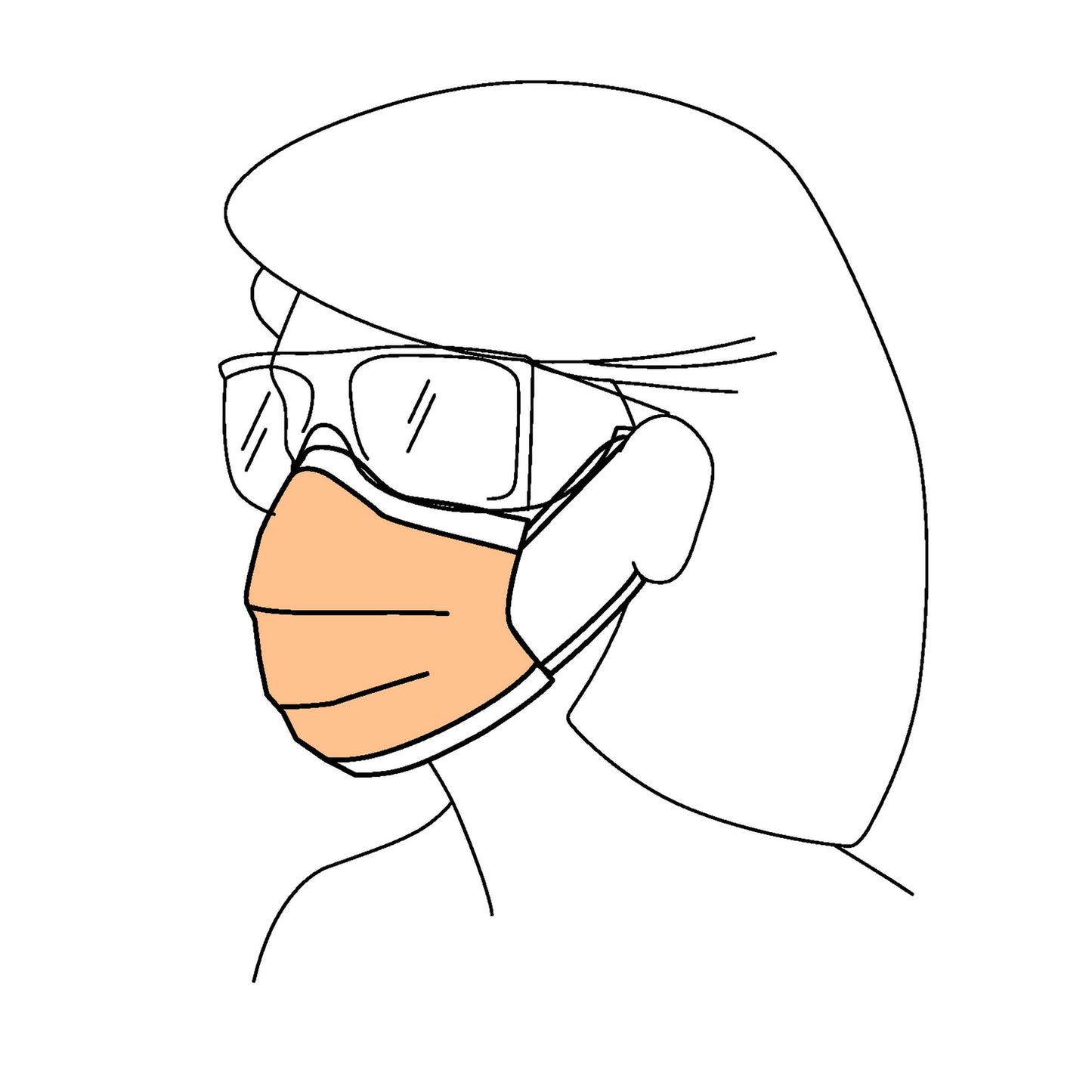 FluidShield Procedure Mask Anti-fog Foam ASTM Level 3 Earloops One Size Fits Most (418298_CS)