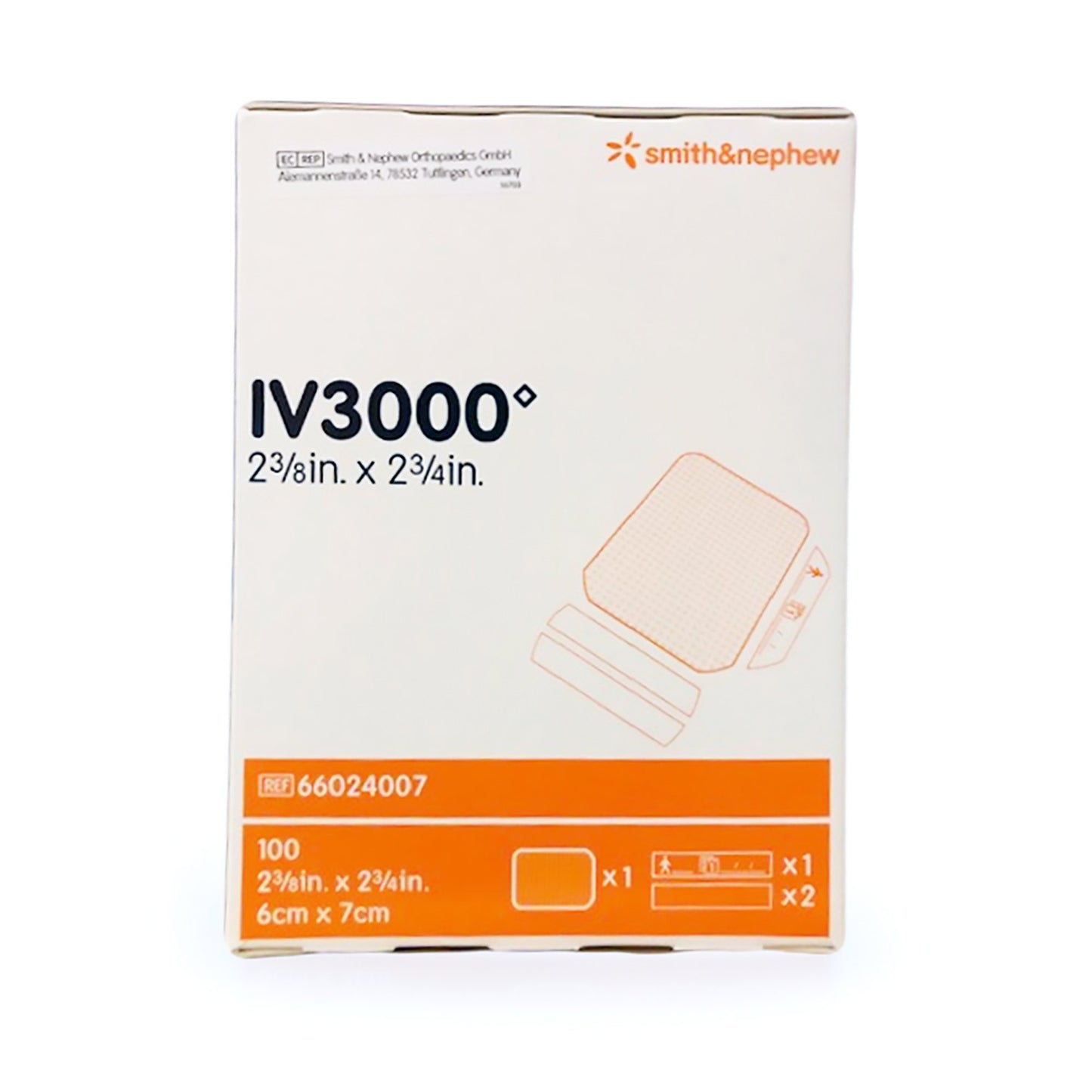 IV3000™ I.V. Dressing REATIC Film 2-3/8 X 2-3/8 Inch Sterile (636776_CS)