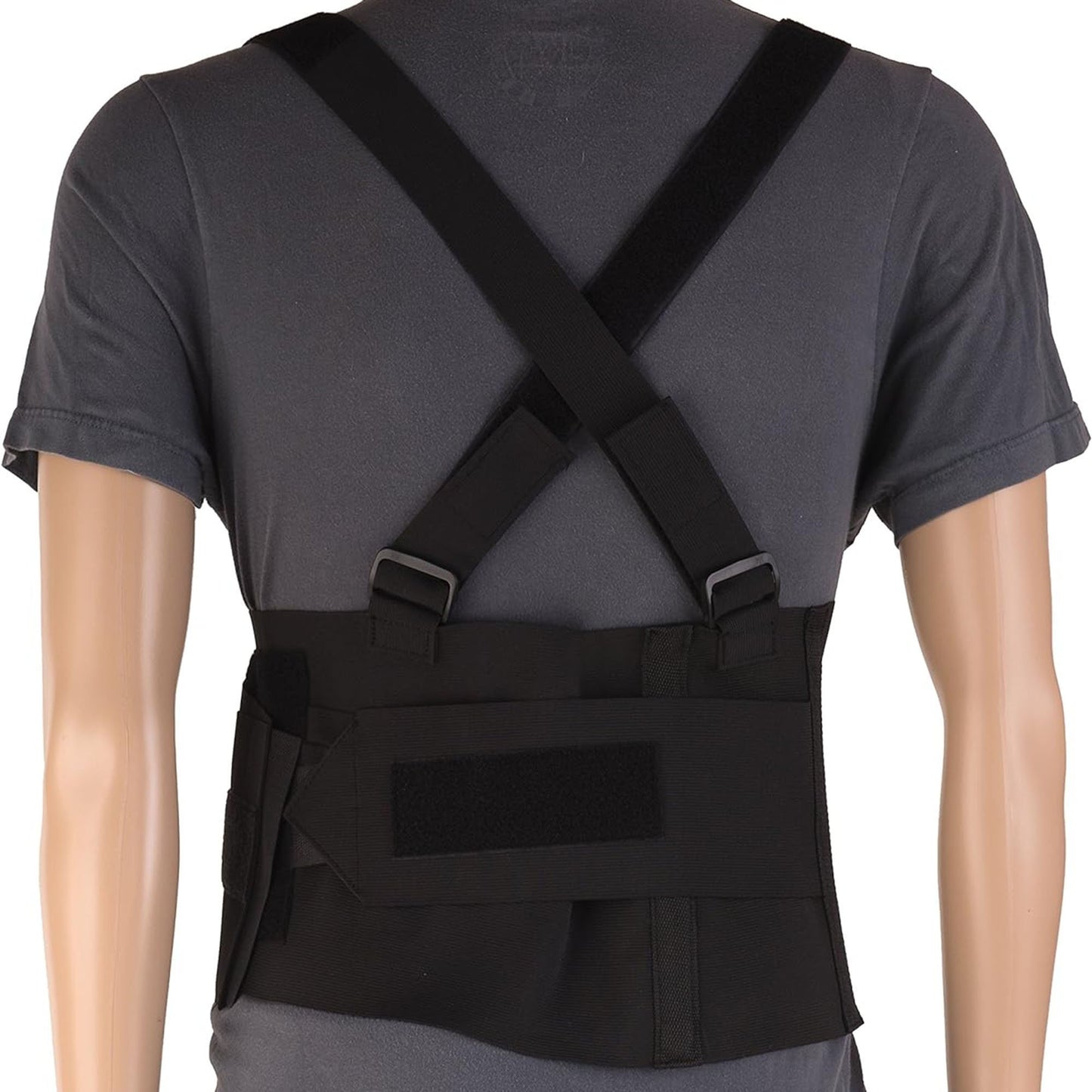 DMI® Occupational Back Support One Size Fits Most Hook and Loop Closure 28 to 40 Inch Waist Circumference 9 Inch Height Adult (836306_EA)
