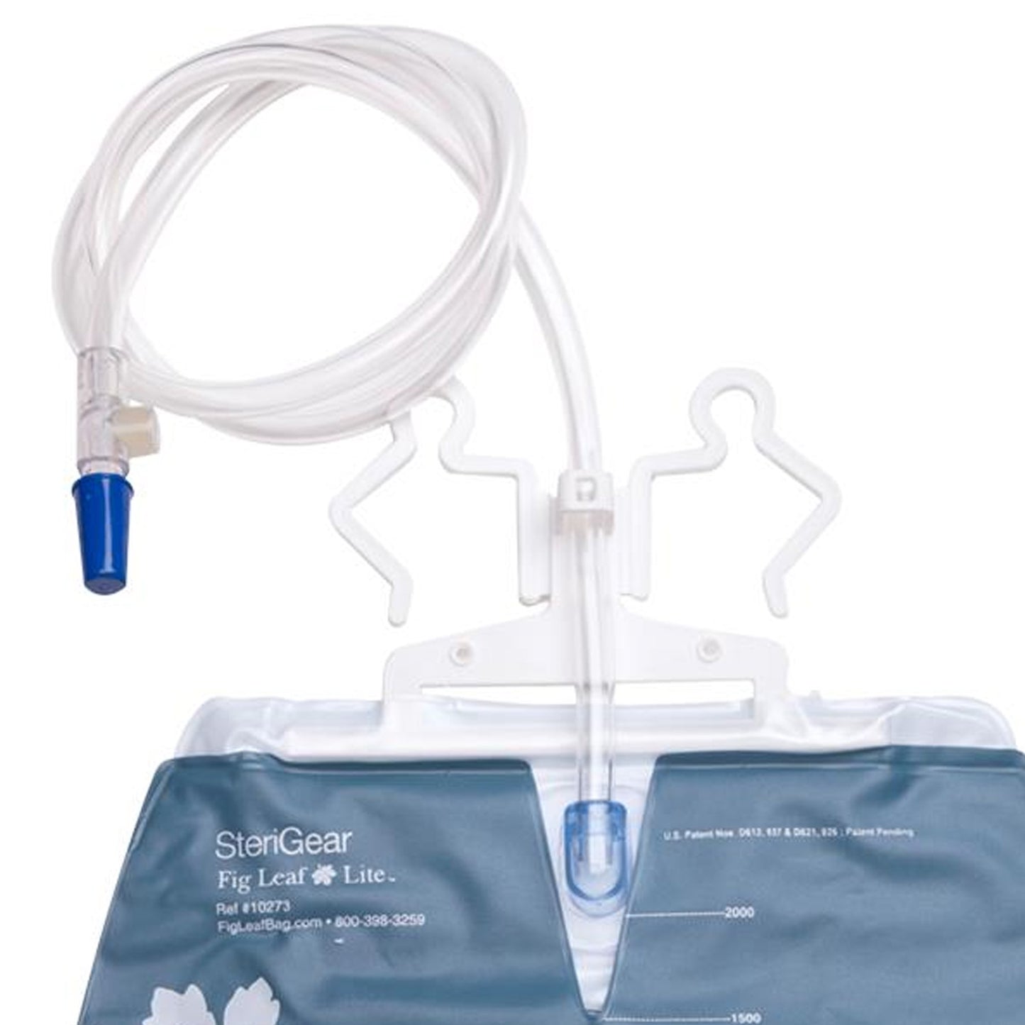 The Fig Leaf™ Lite Urinary Drain Bag Anti-Reflux Valve Sterile 2,000 mL Vinyl (844525_BX)