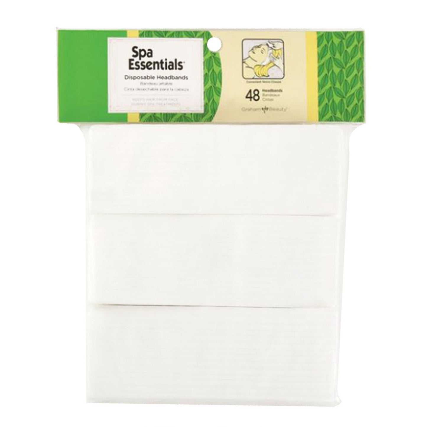 Spa Essentials® Headband White One Size Fits Most (547572_PK)