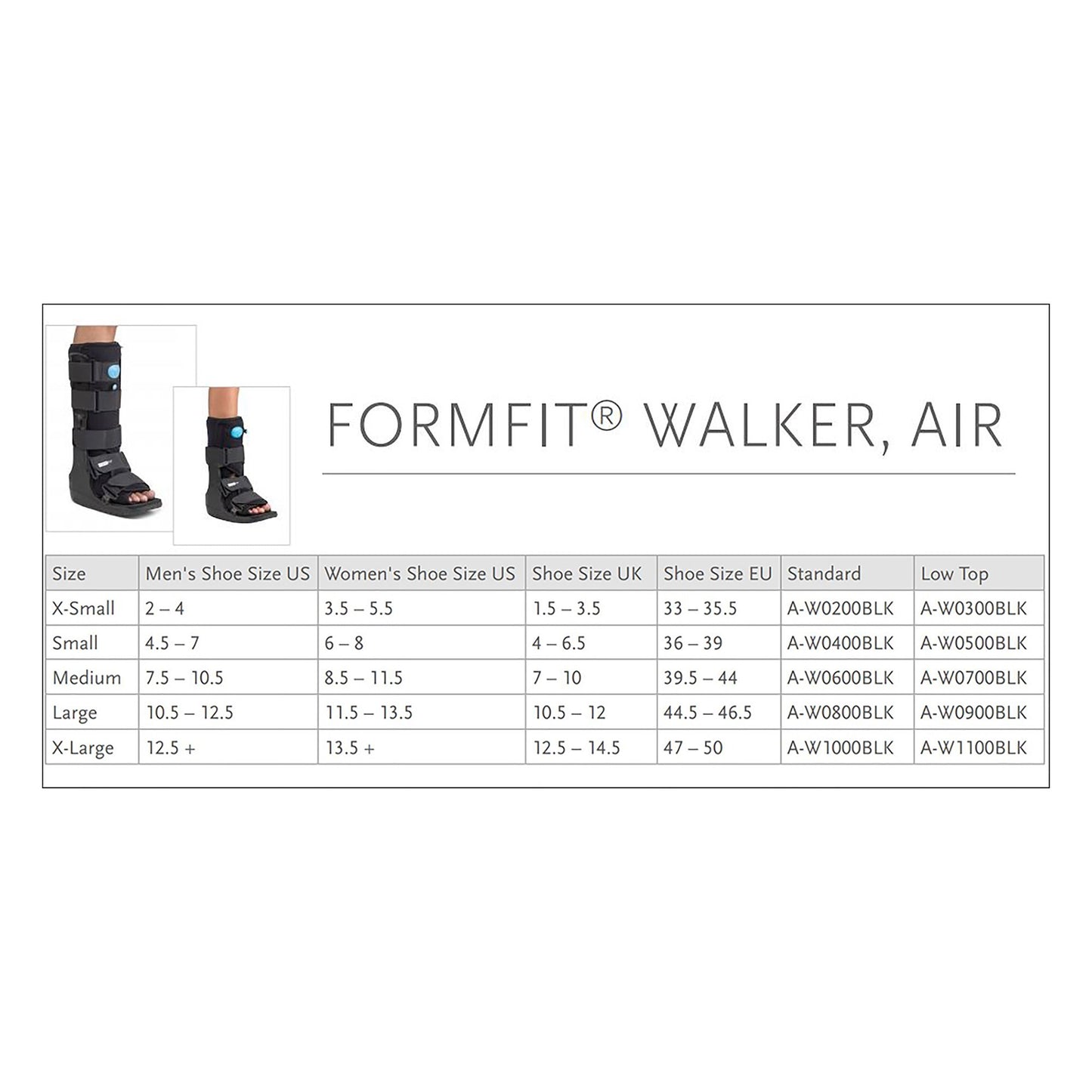 Formfit® Walker Air Air Walker Boot Pneumatic Adult Large Tall (624384_EA)