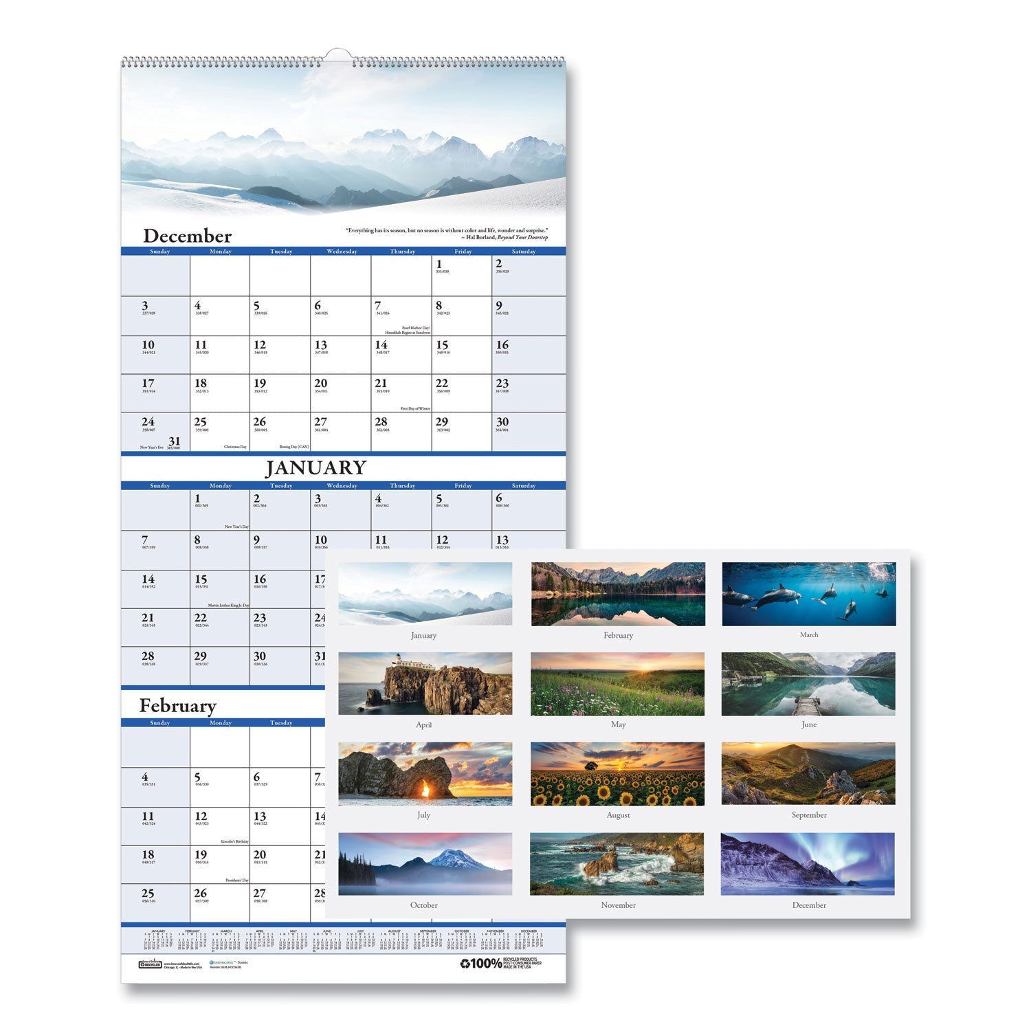 house-of-doolittle-earthscapes-recycled-3-month-vertical-wall-calendar-num-hod3638_1
