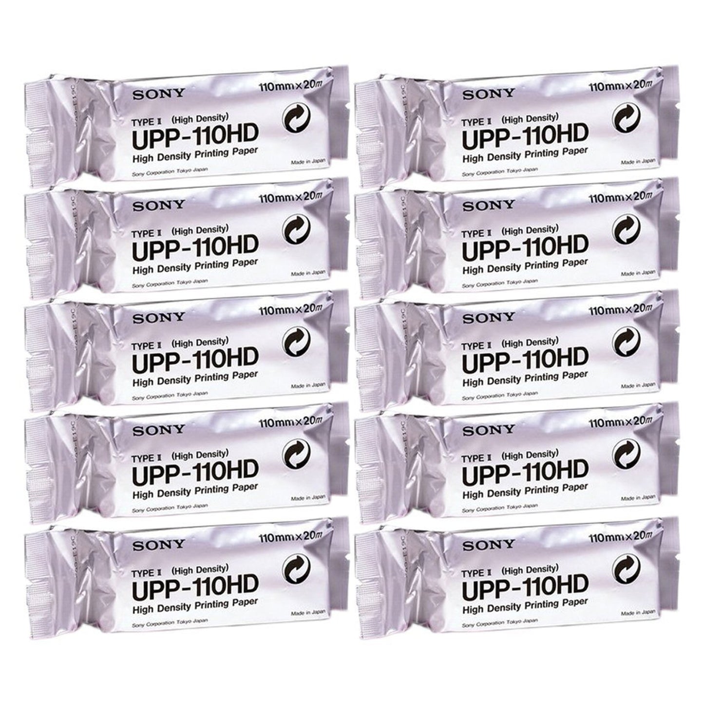 Sony® Ultrasound Video Paper Roll Black and White High Density Without Grid (1009098_BX)