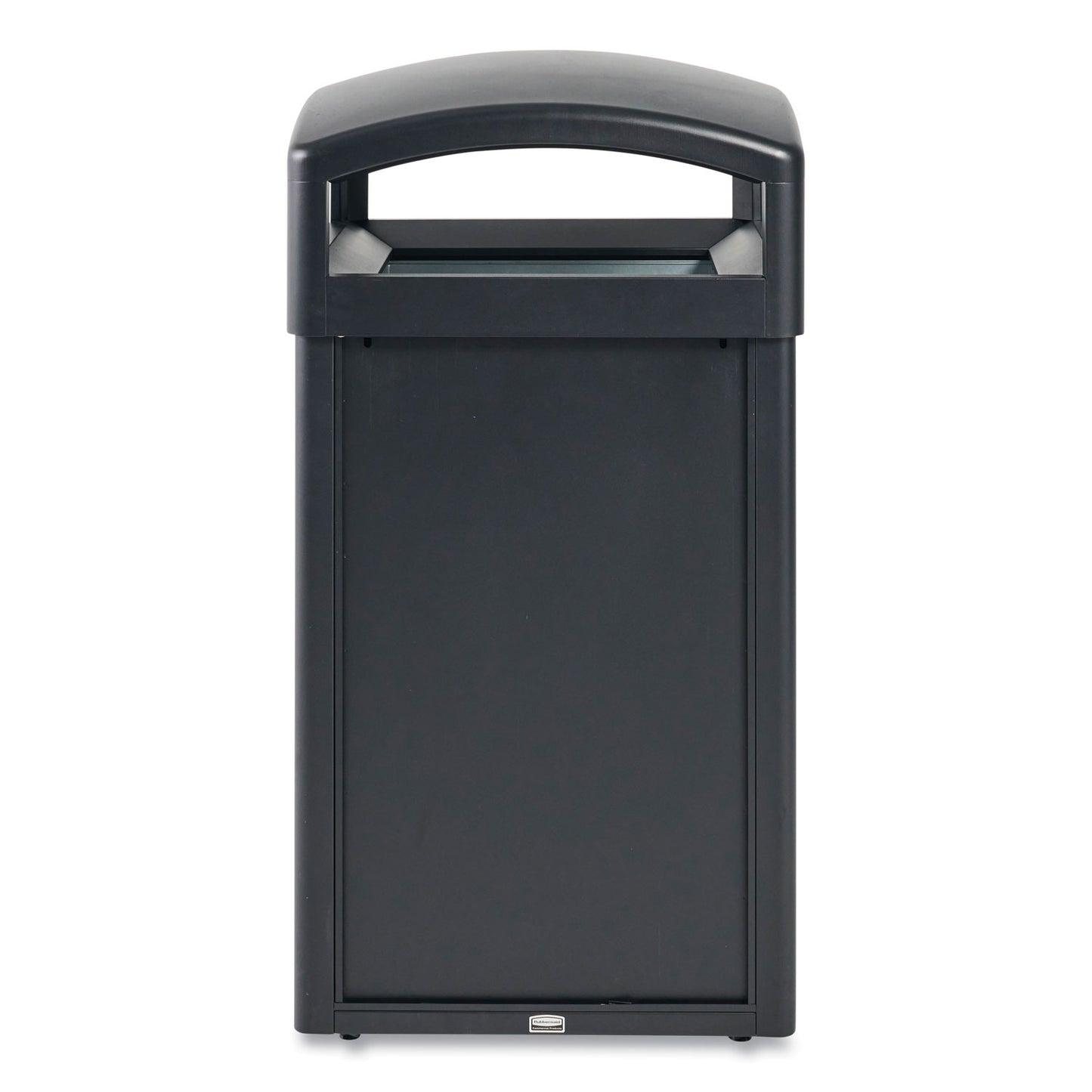 Rubbermaid® Commercial TAILOR Decorative Outdoor Waste Receptacle Frames, 51 gal, Metal, Black (RCP2182678)