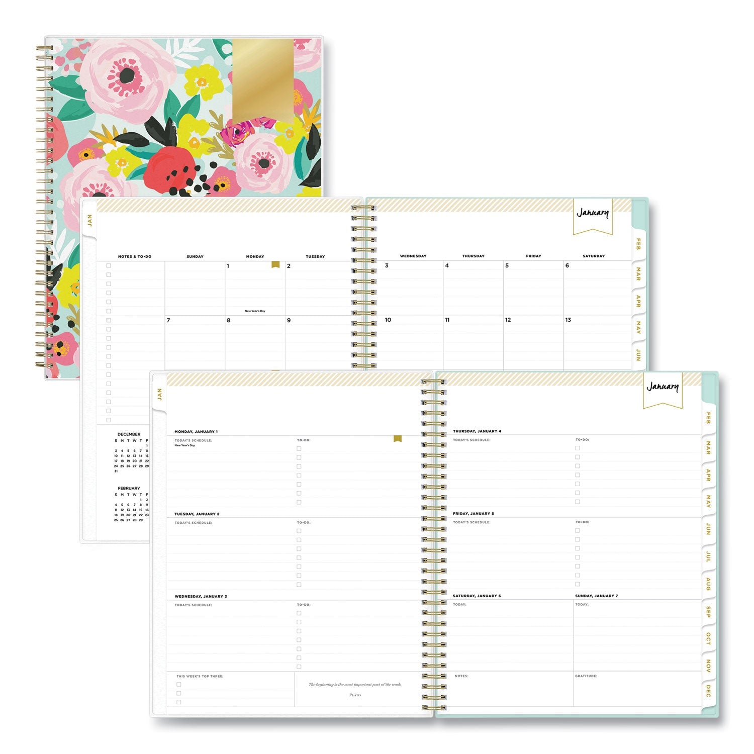 blue-sky-day-designer-secret-garden-mint-frosted-weekly-monthly-planner-num-bls140101_1